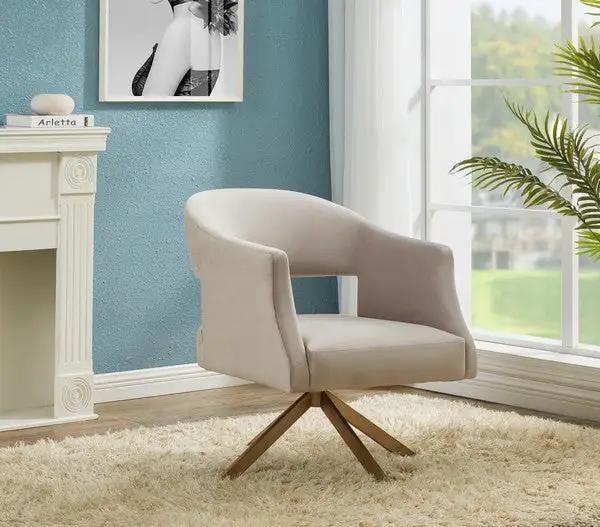 QUARTZ SWIVEL ACCENT CHAIR - Frankwebs