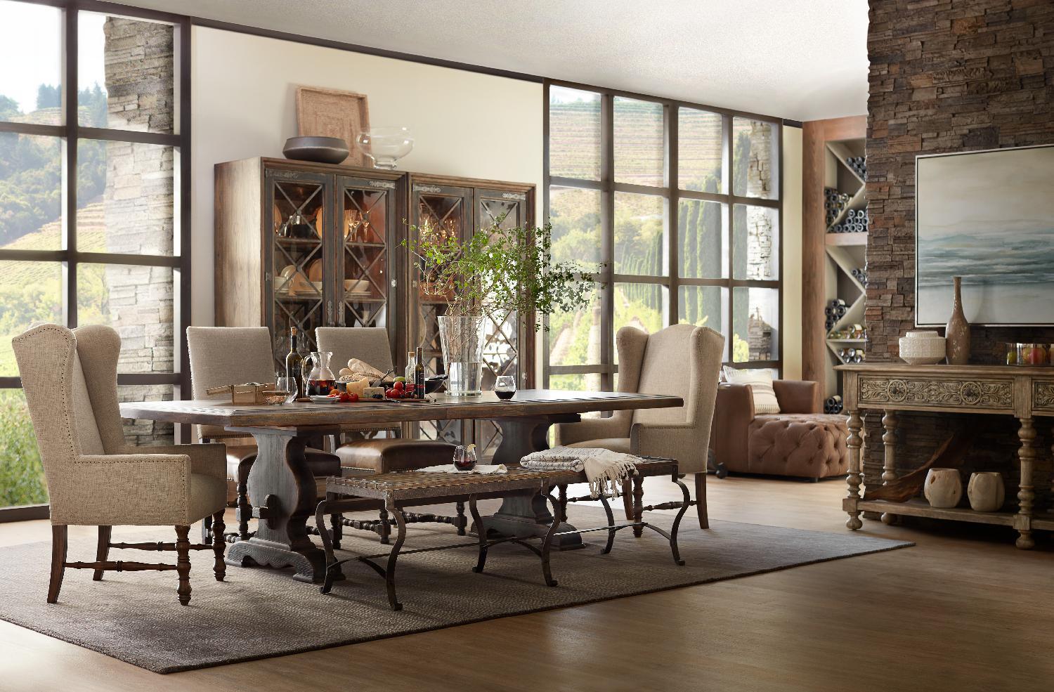 Bandera 86in Table with2-18in Leaves - Frankwebs