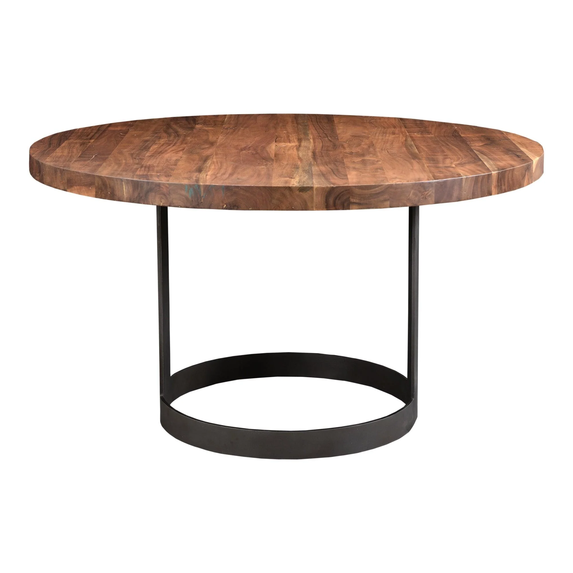 Bent Round Dining Table 54In Smoked - Frankwebs