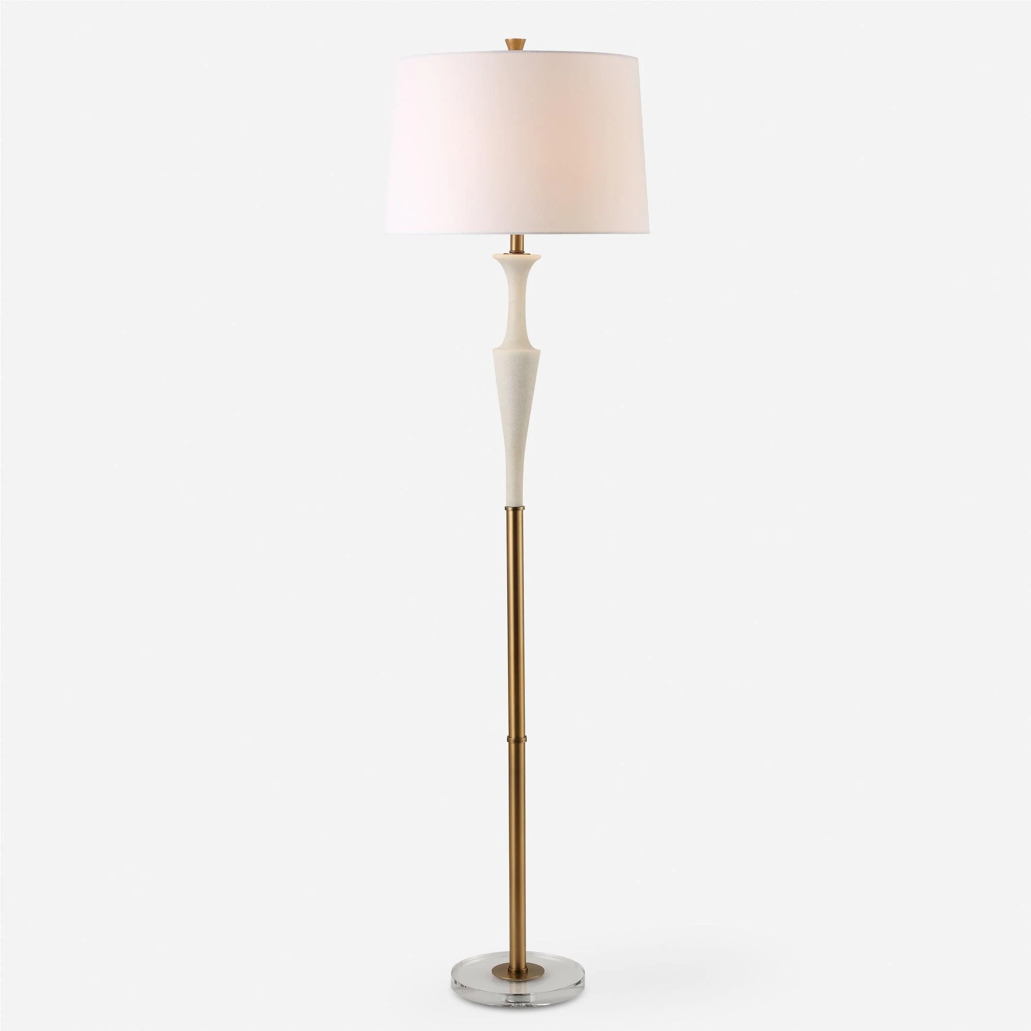 Colette White Stone Floor Lamp - Frankwebs