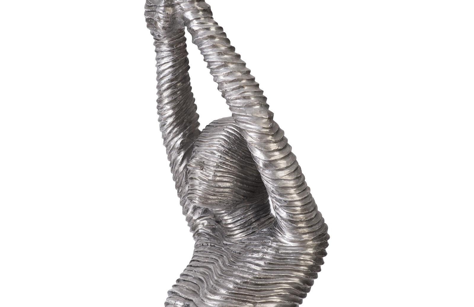 Standing Diving Sculpture, Black/Silver, Aluminum - Frankwebs