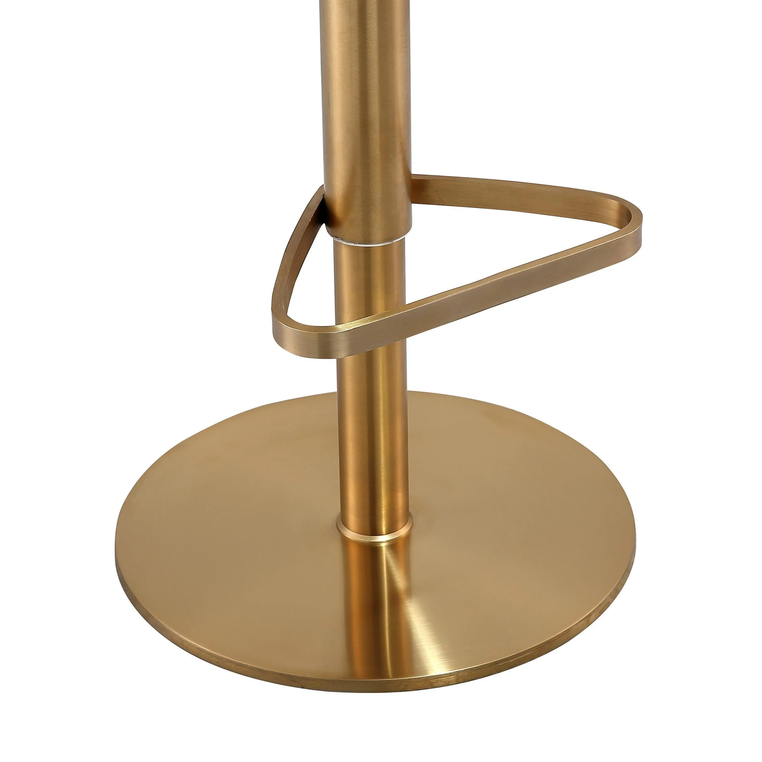Astro White and Gold Adjustable Stool - Frankwebs