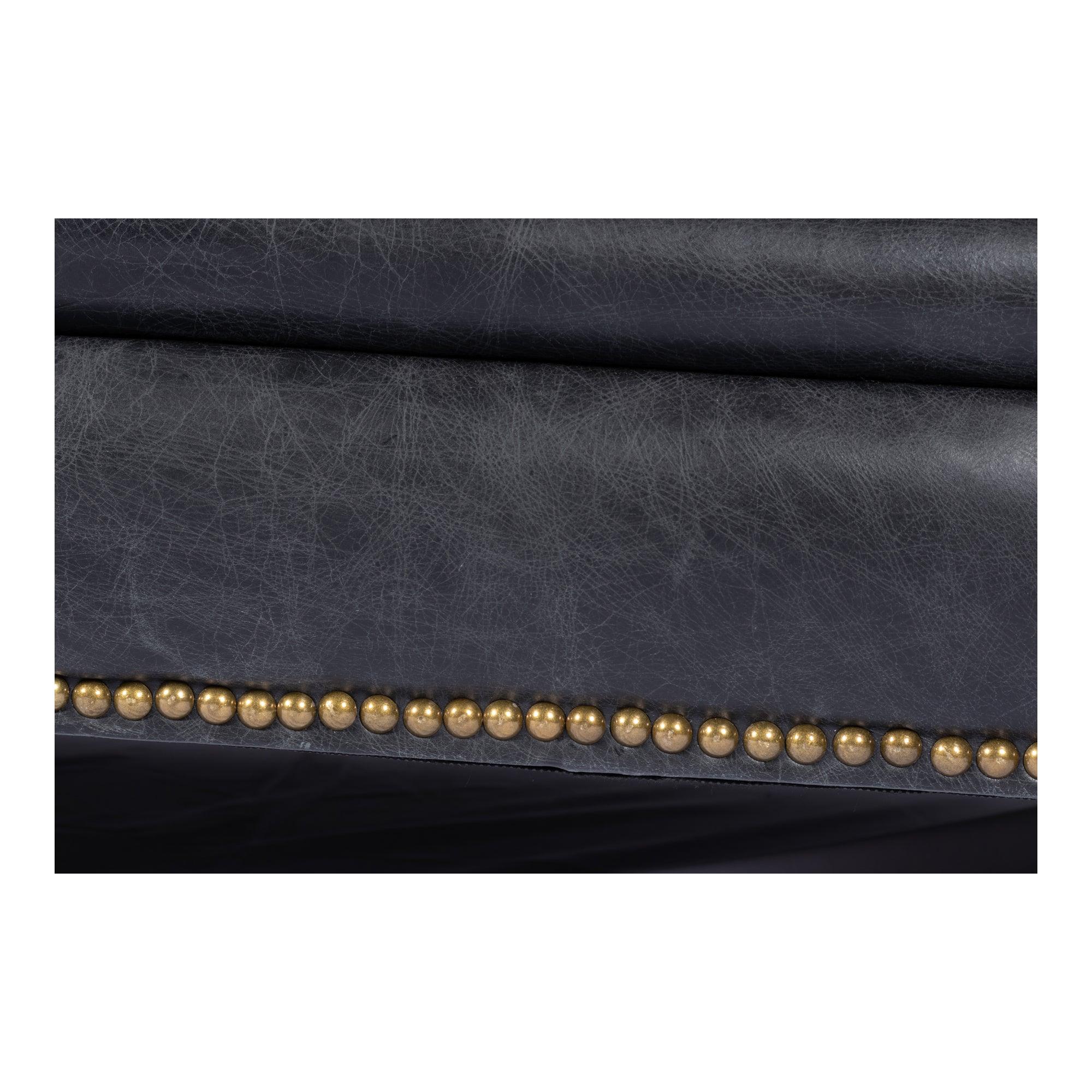 Birmingham Sofa Onyx Black Leather - Frankwebs