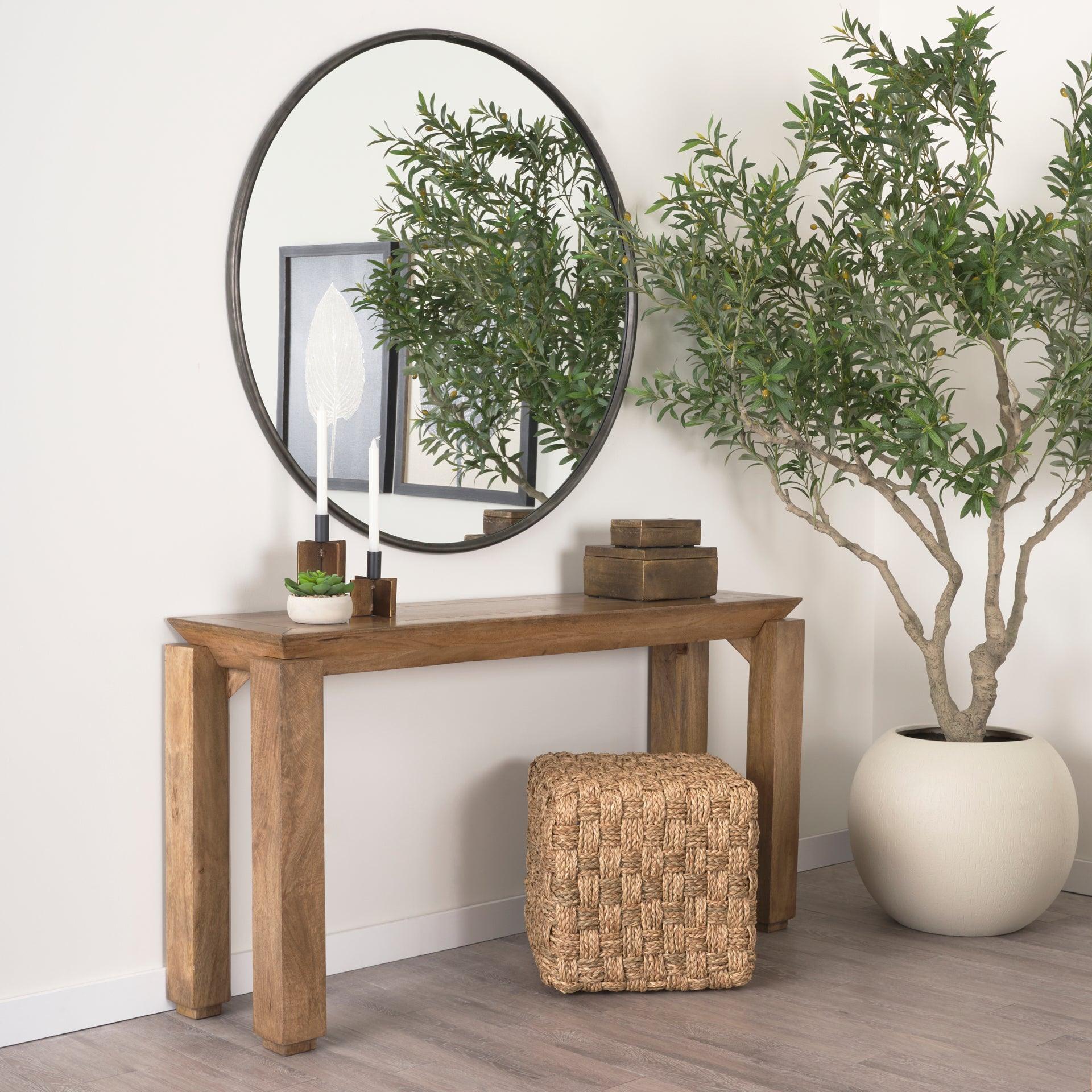 Adele Woven Square Pouf - Frankwebs