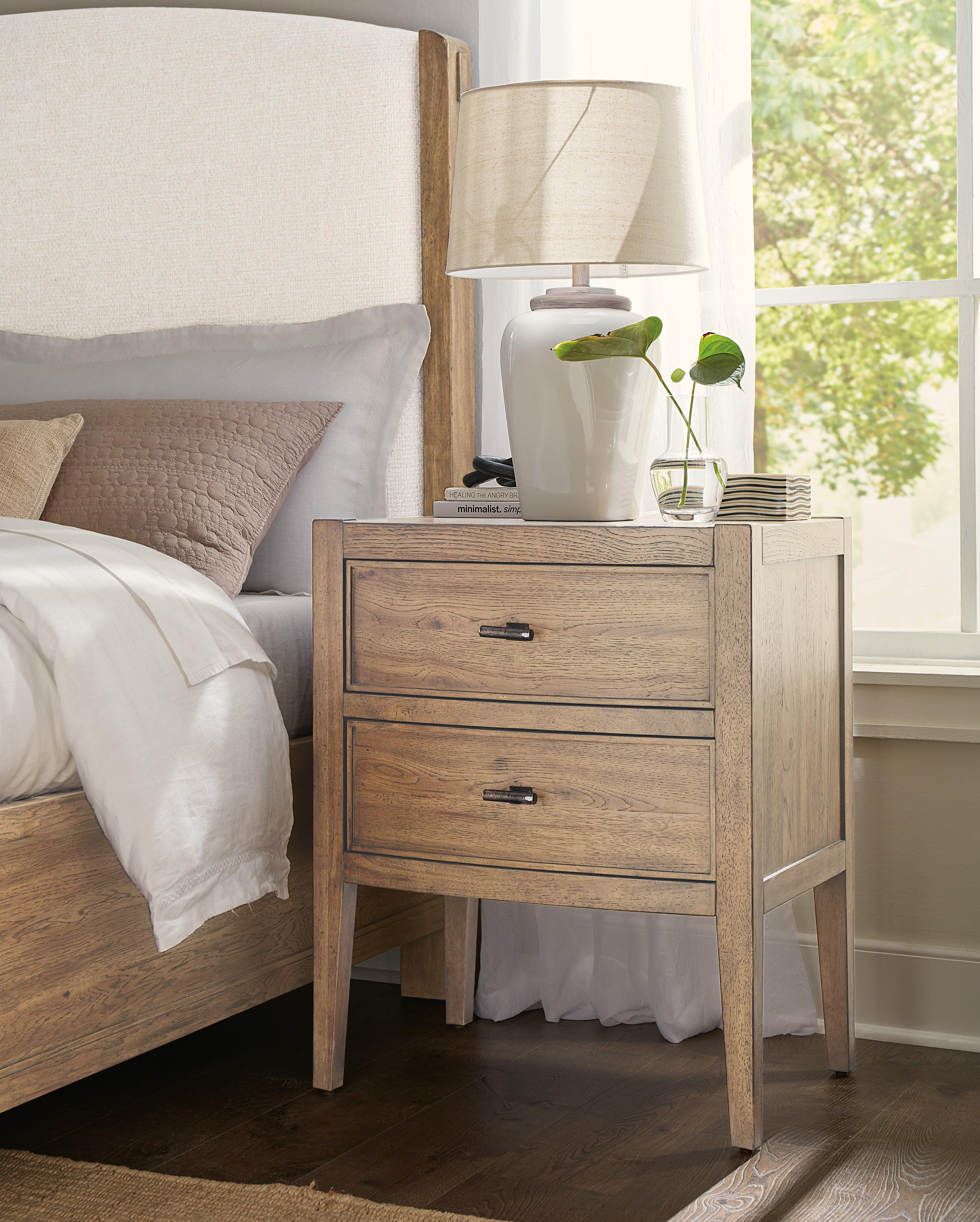 Vineyard Row Two Drawer Nightstand - Frankwebs