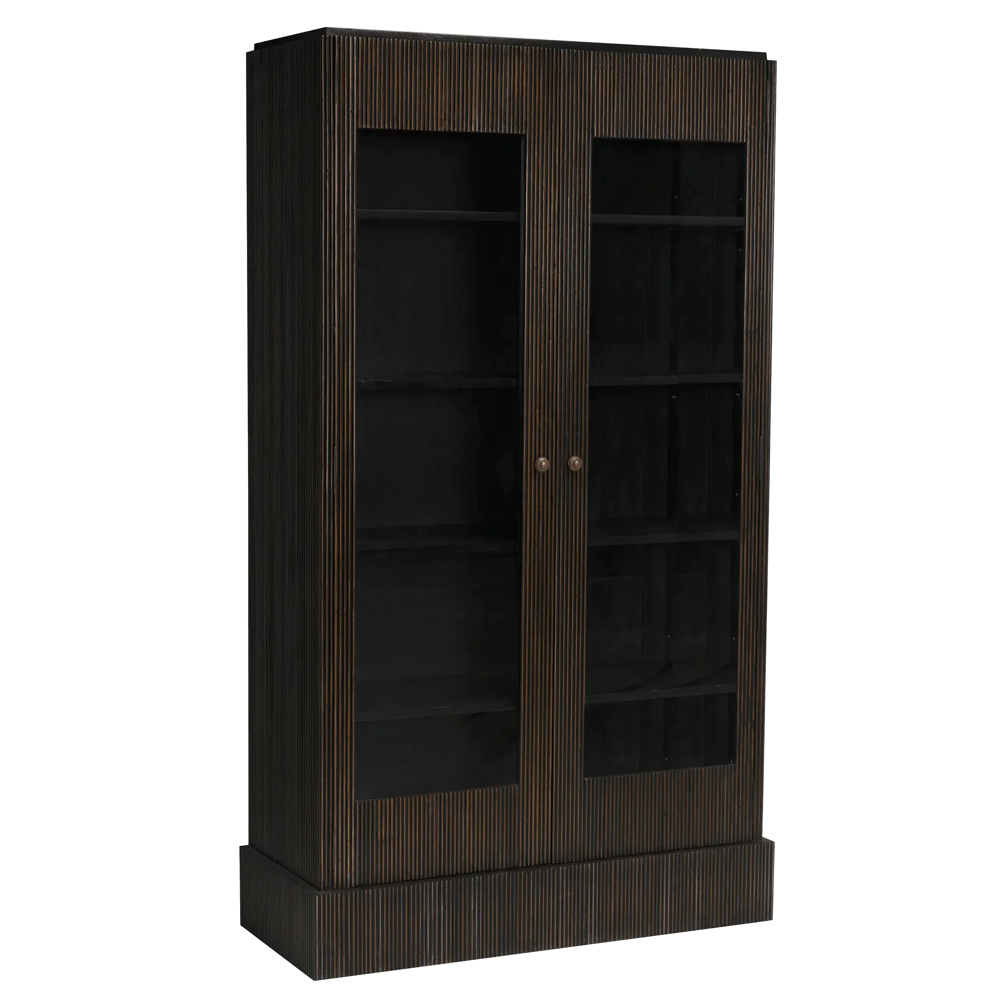 Noho Hutch, Hand Rubbed Black with Light Brown Trim - Frankwebs