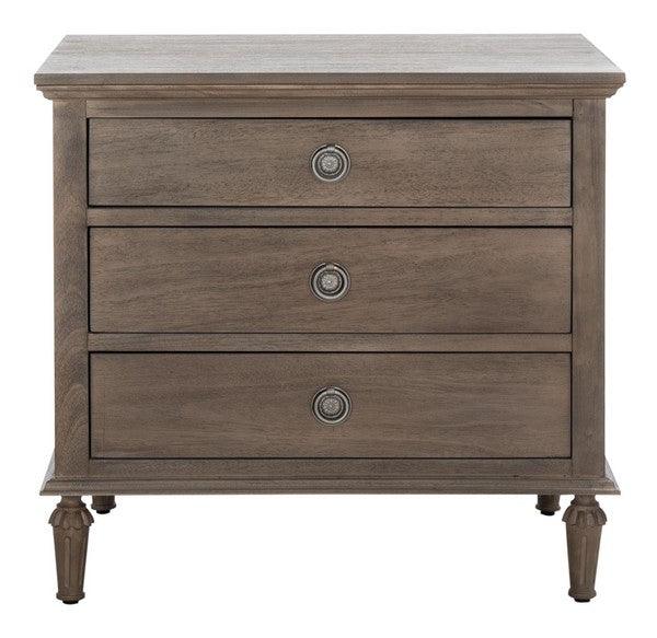 LISABET 3 DRAWER WOOD NIGHTSTAND - Frankwebs