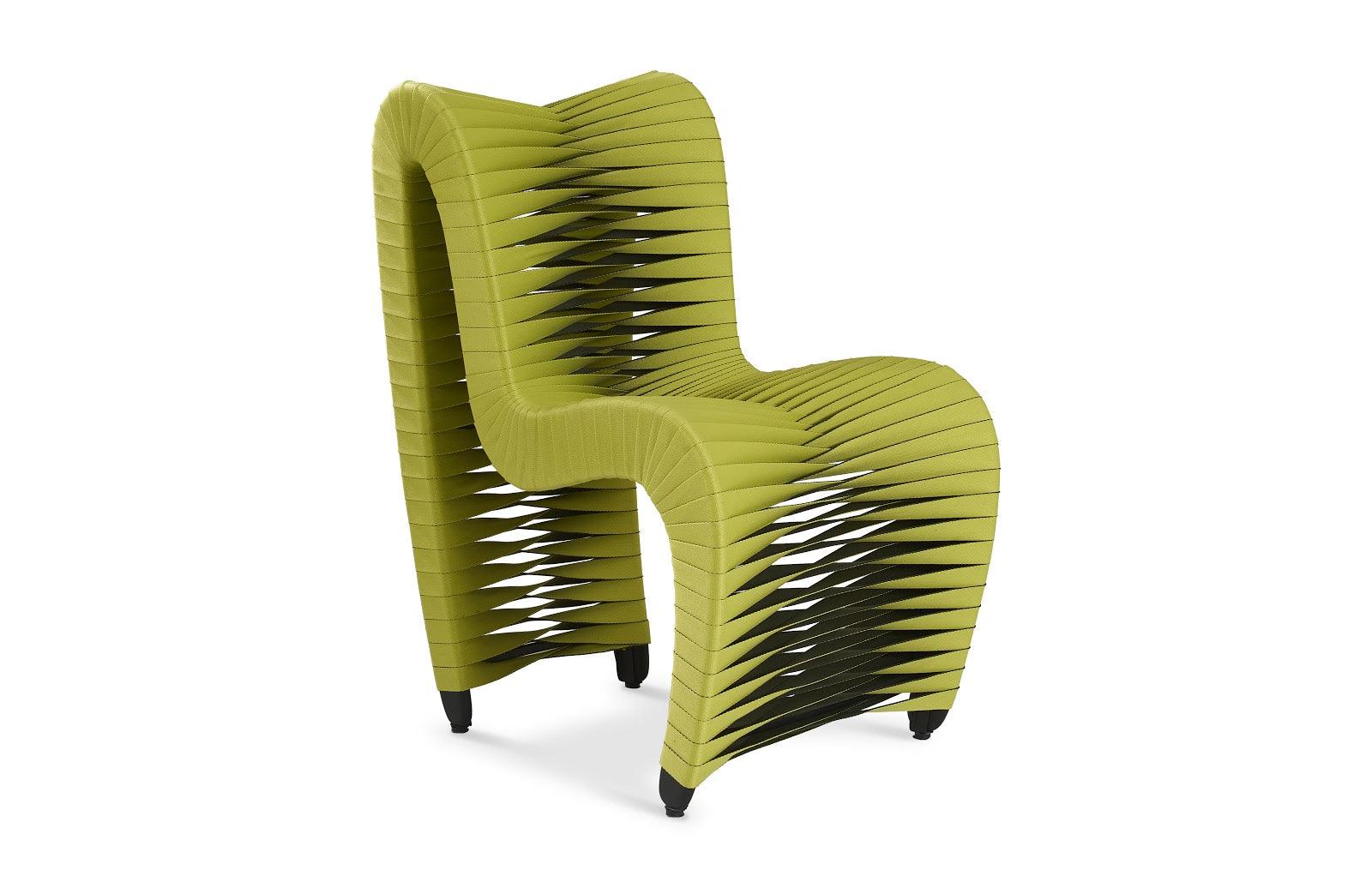 Seat Belt Dining Chair, Green - Frankwebs