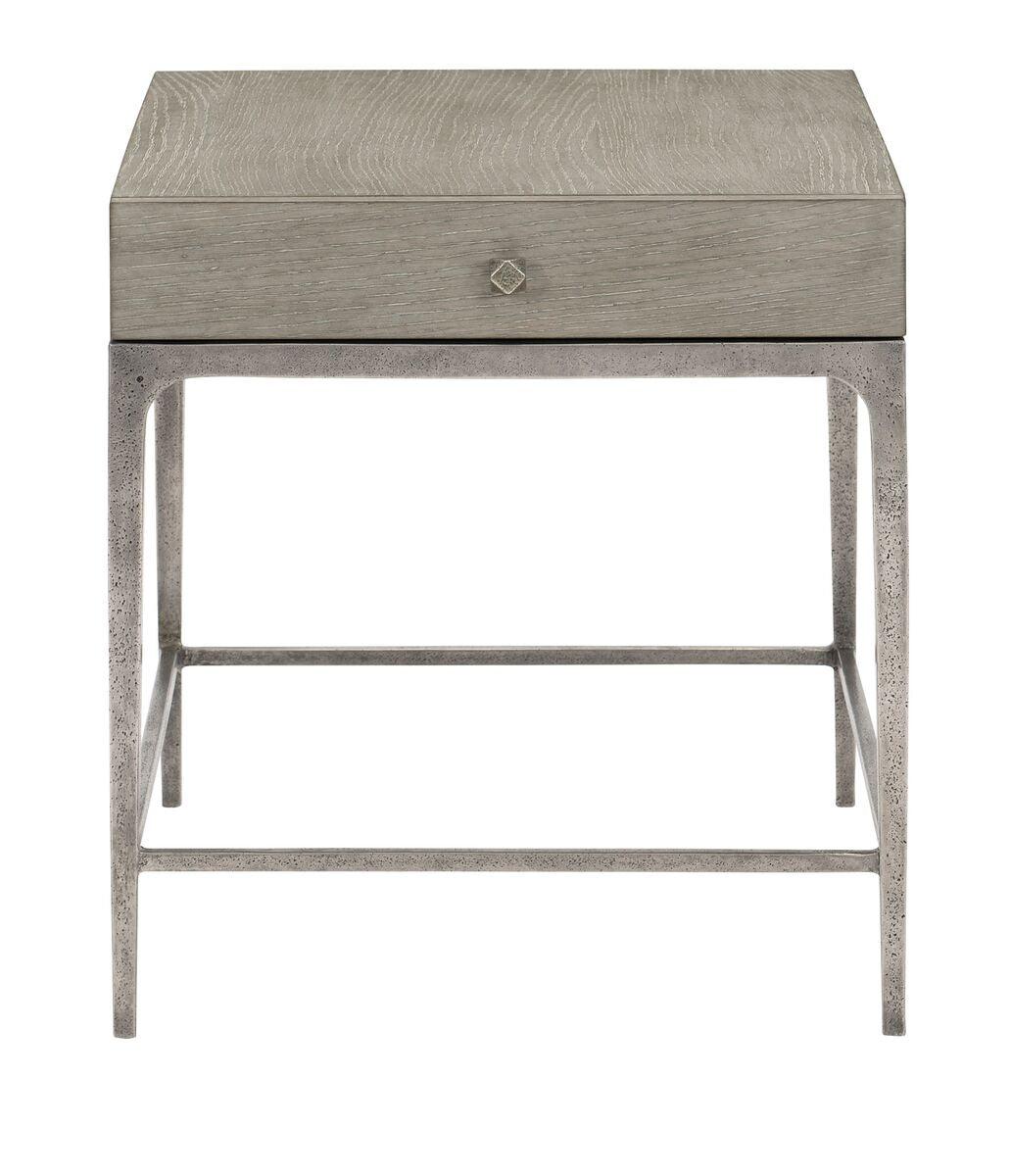 LINEA SIDE TABLE STAINLESS GRAY RECTANGLE - Frankwebs