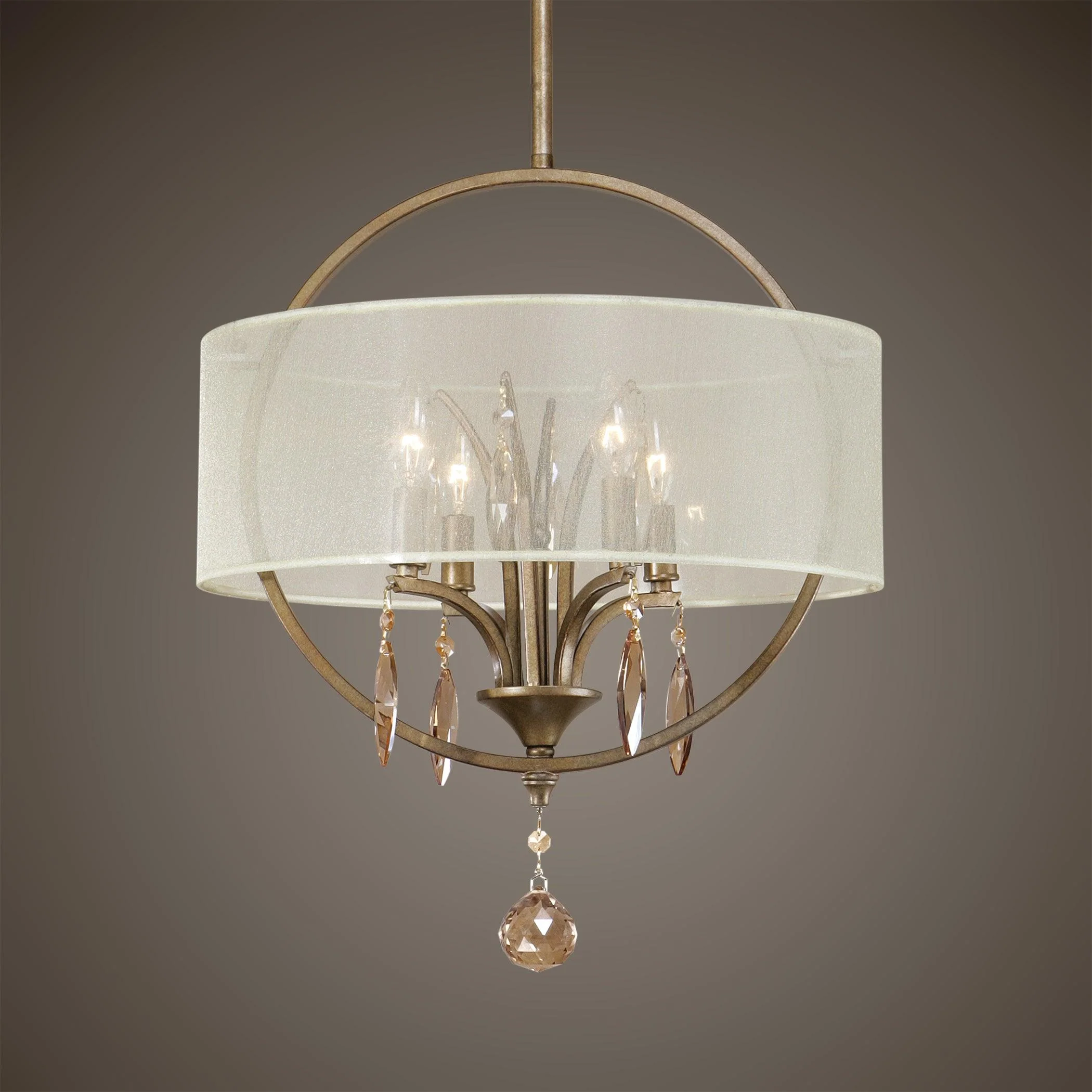 ALENYA 4 LIGHT FABRIC DRUM PENDANT - Frankwebs