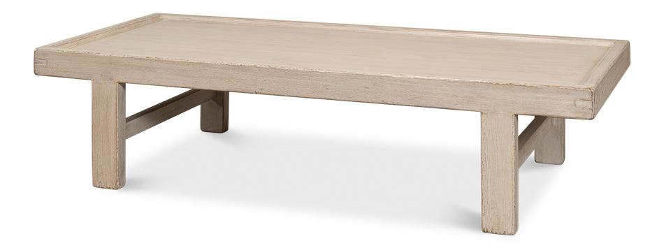 Large Wood Panel Coffee Tbl - French Grey - Frankwebs