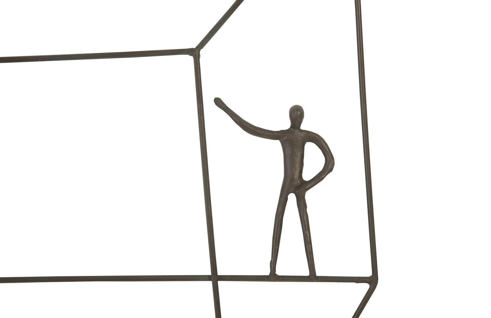 Perspective Wall Art, Square, Standing Arm Up - Frankwebs