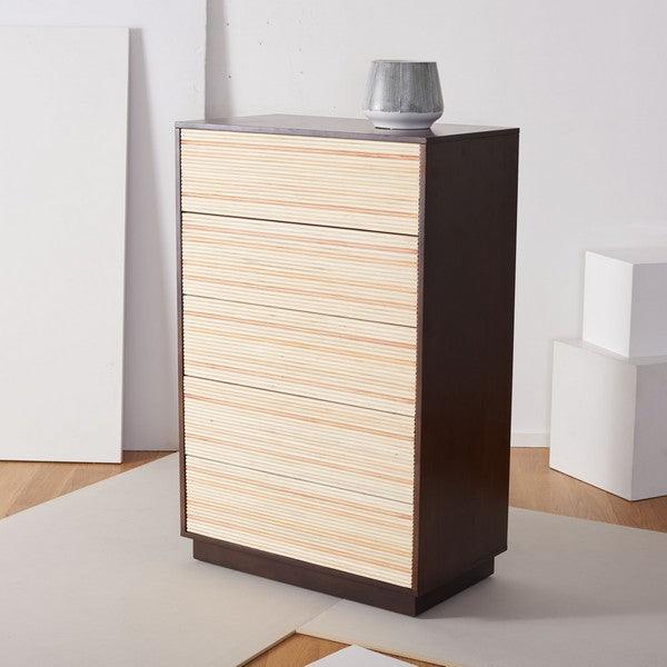 STASSIE 5 DRAWER CANE DRESSER - Frankwebs