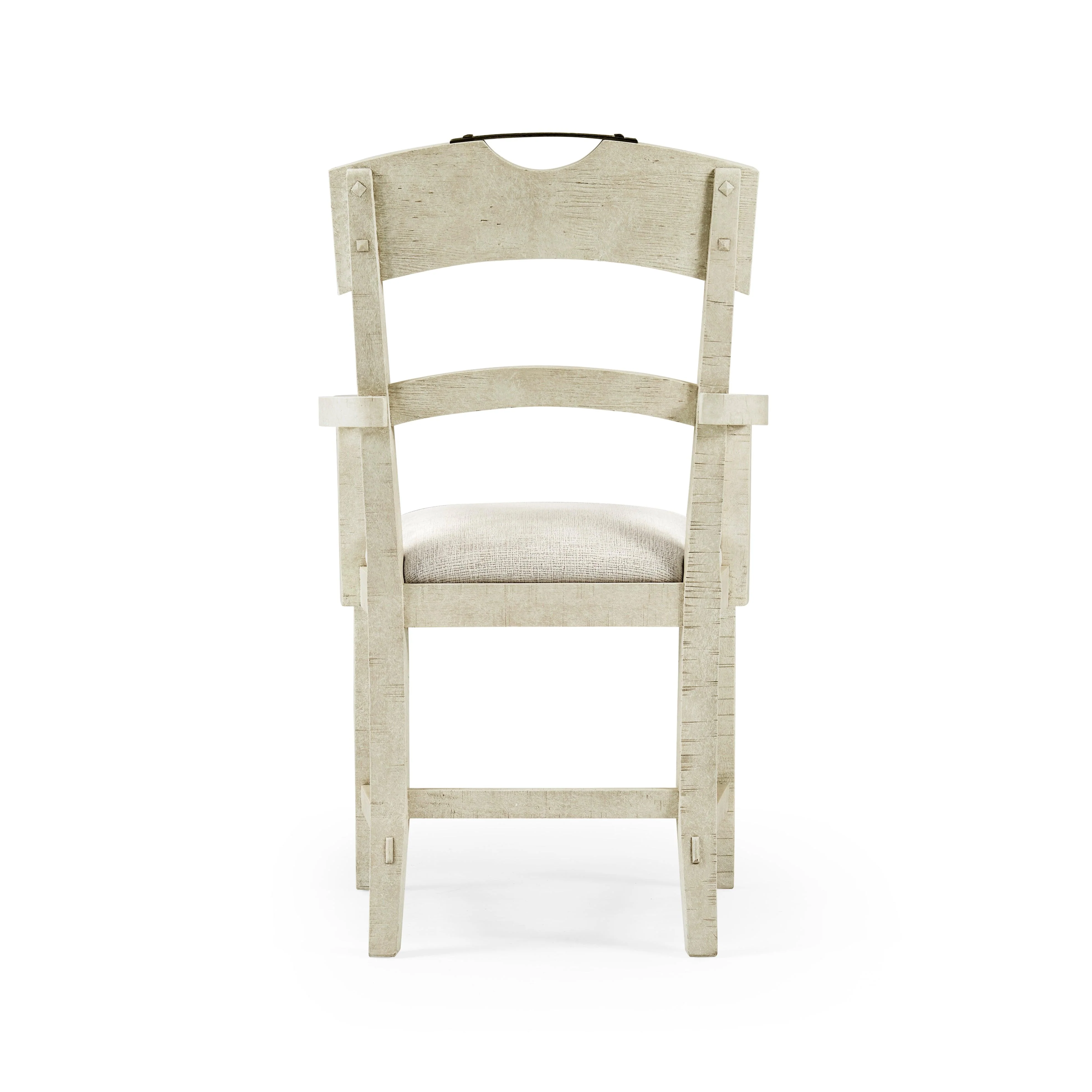 Casual Accents Whitewash Driftwood Planked Armchair - Frankwebs