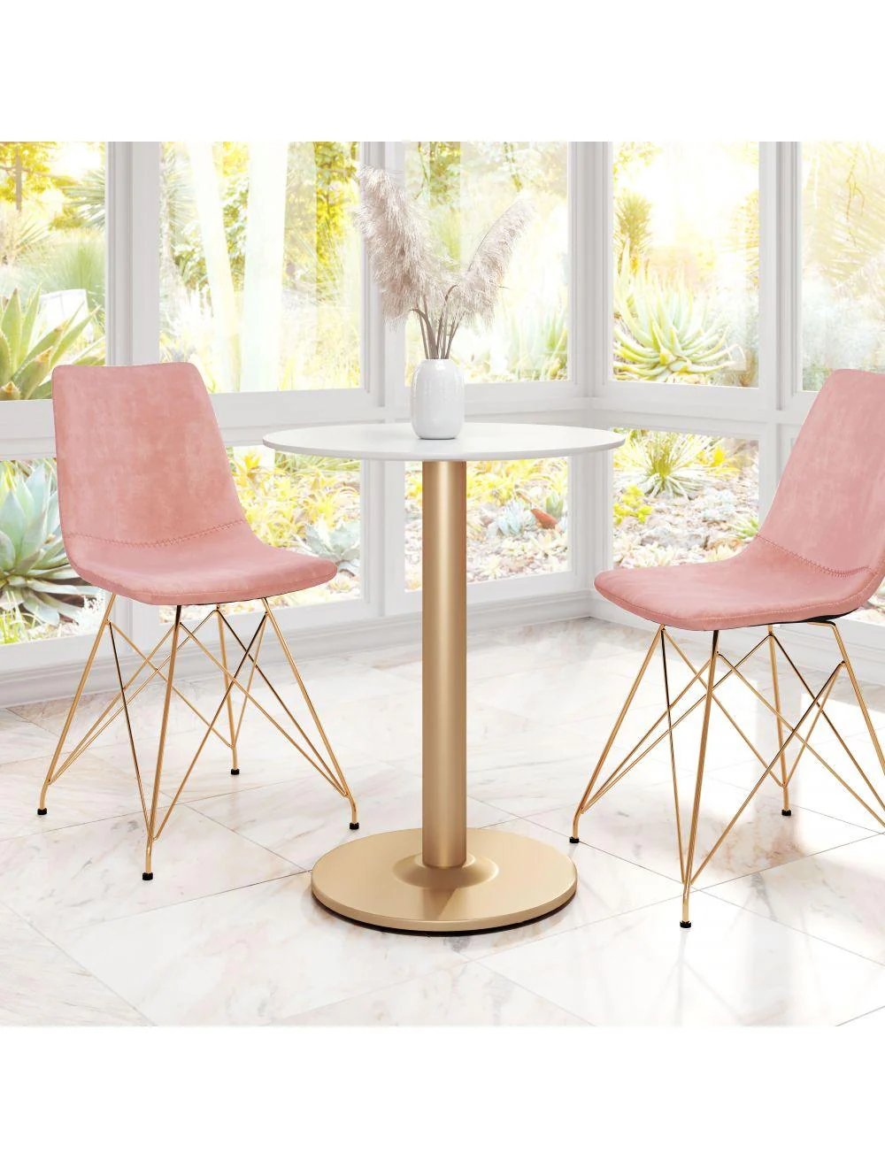 Alto Bistro Table White & Gold - Frankwebs