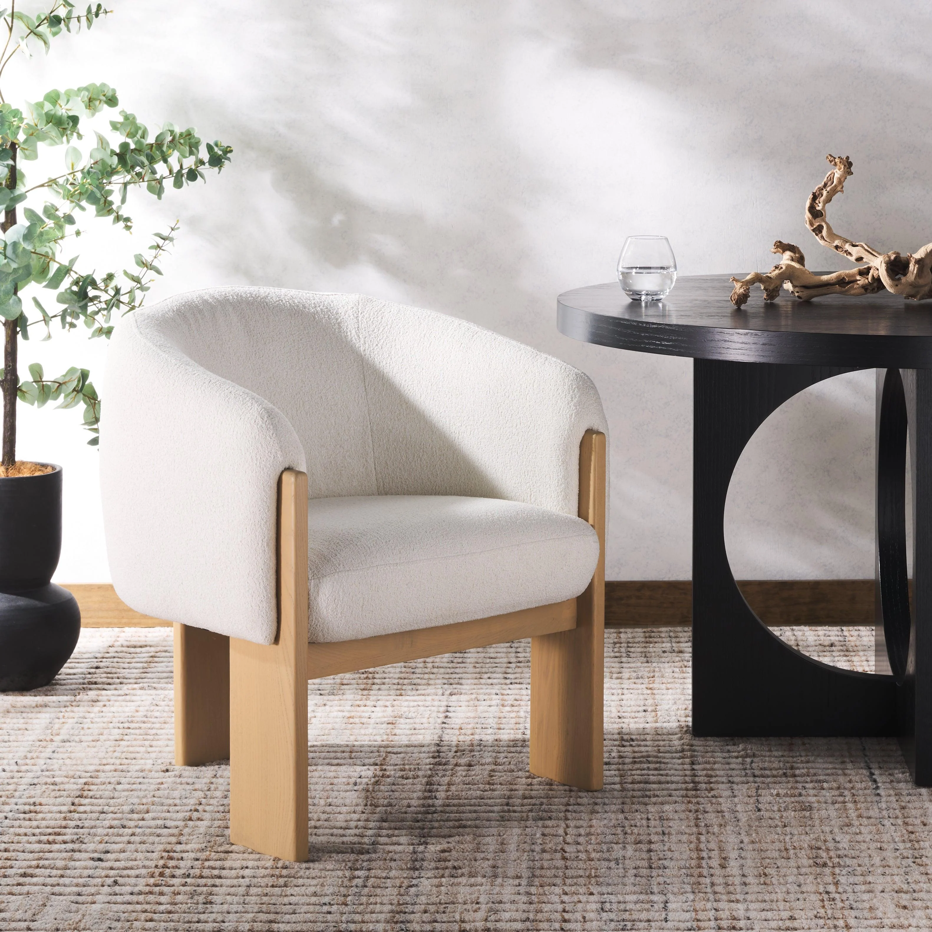 LAURICELLA BARREL BACK DINING CHAIR - Frankwebs