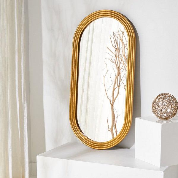 JEANELLE OVAL GOLD MIRROR - Frankwebs