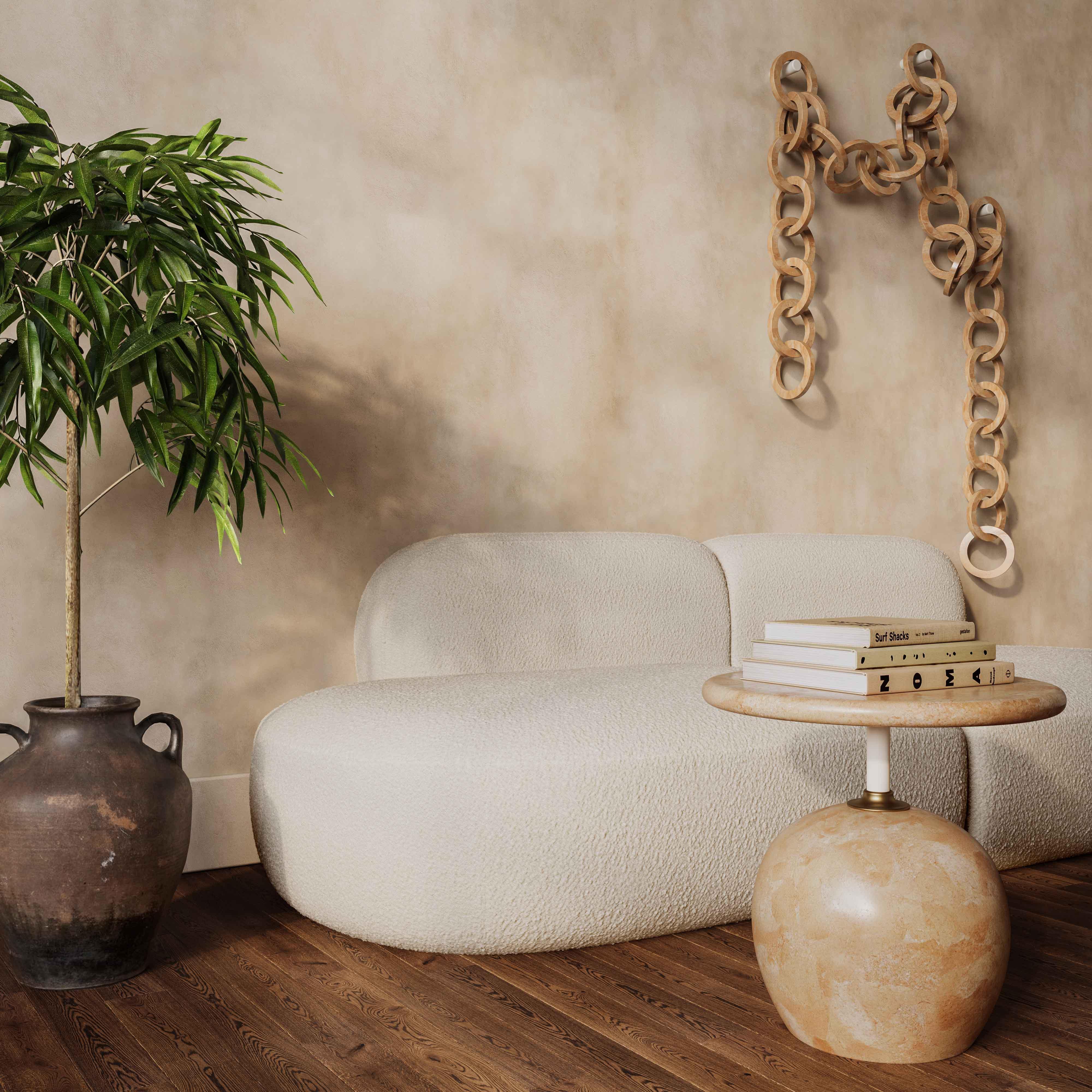 Broohah Cream Boucle Sofa - Frankwebs