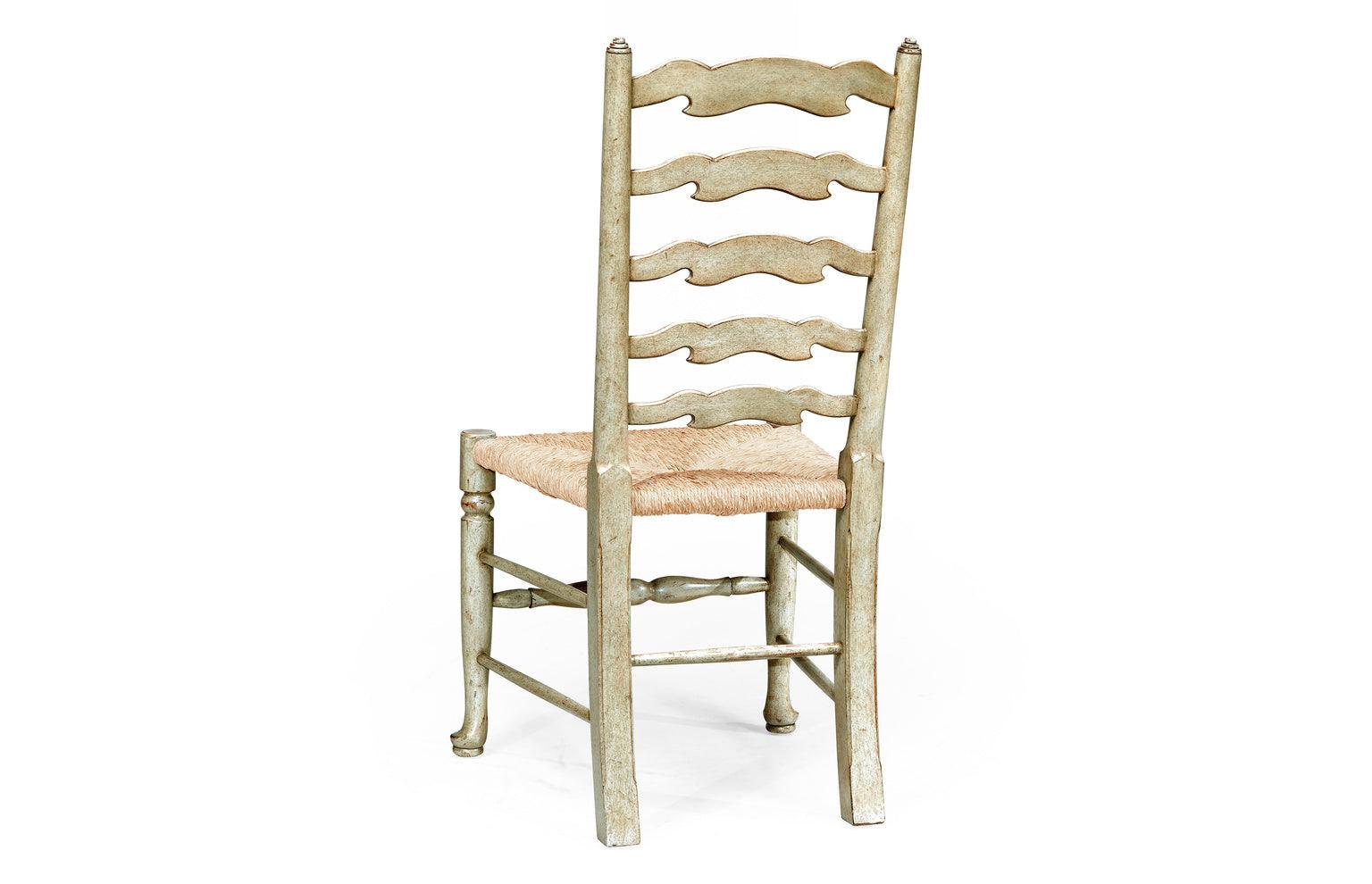 Casual Accents Grey Painted Ladderback Side Chair - Set of 2 - Frankwebs