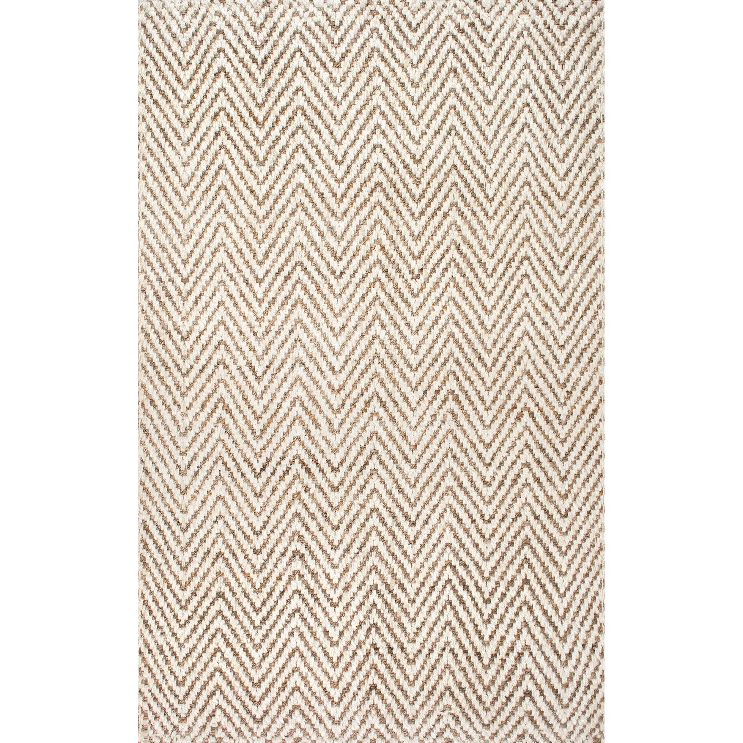 Vania Chevron Jute Area Rug - Frankwebs