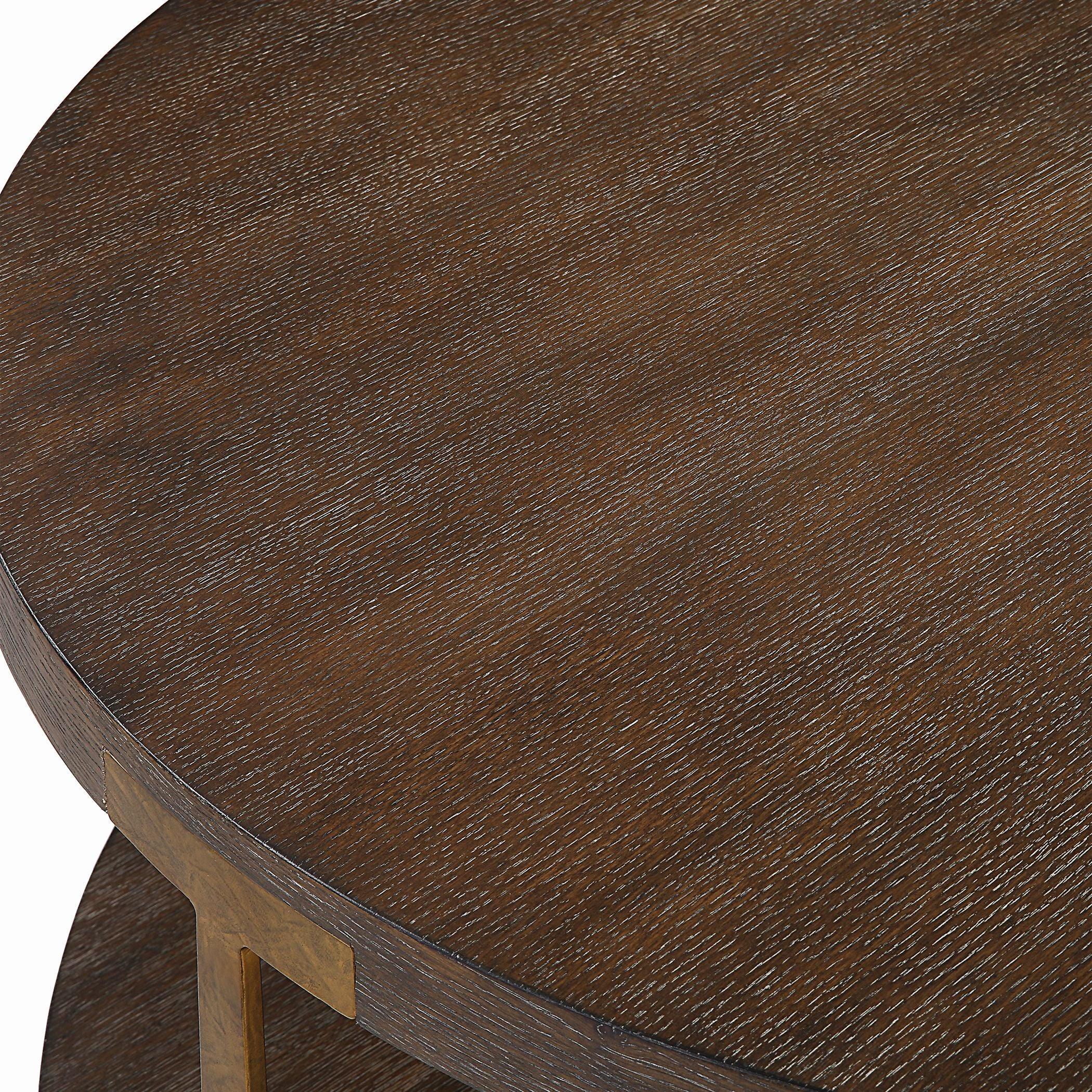 Palisade Round Wood Coffee Table - Frankwebs