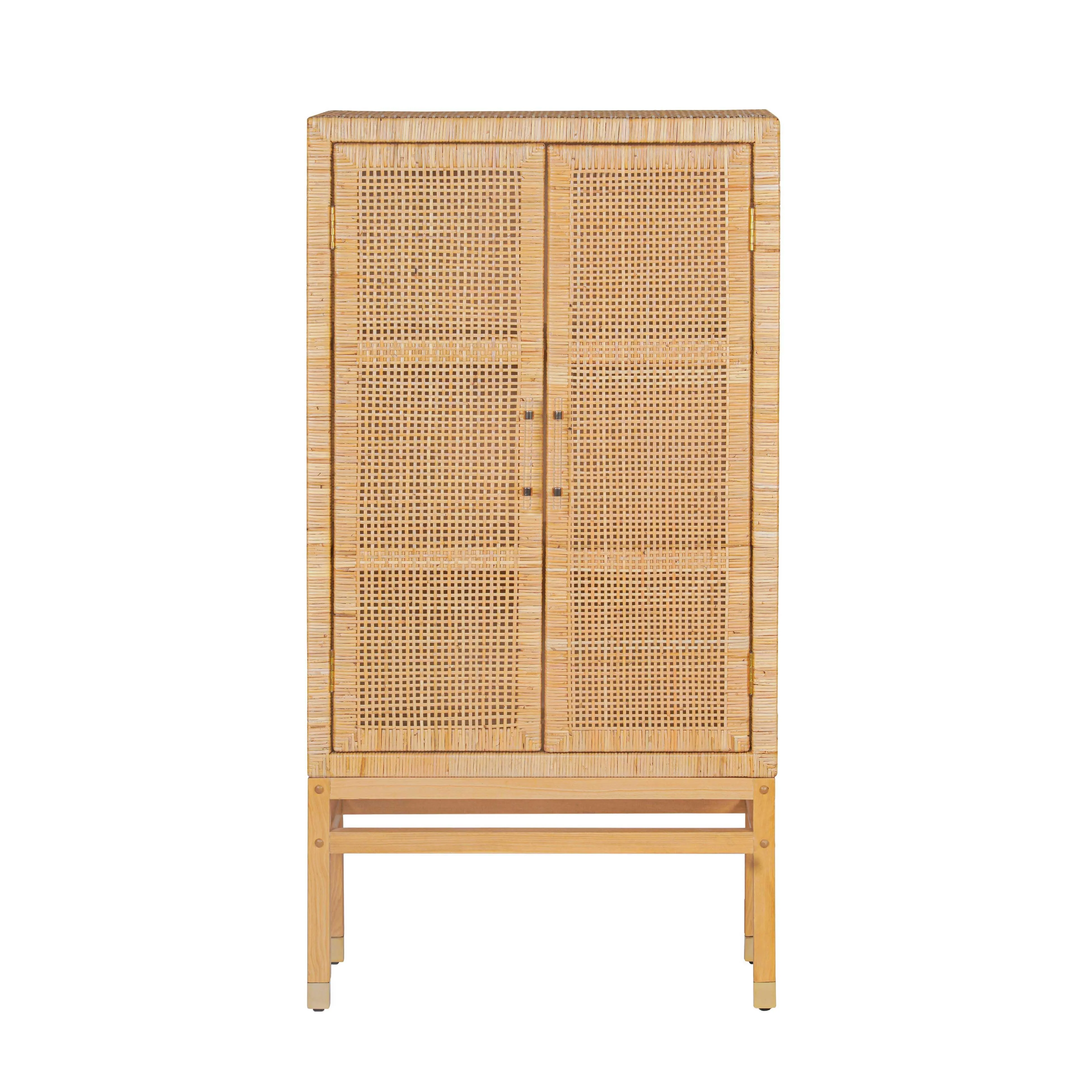 Amara Natural Woven Rattan Cabinet - Frankwebs