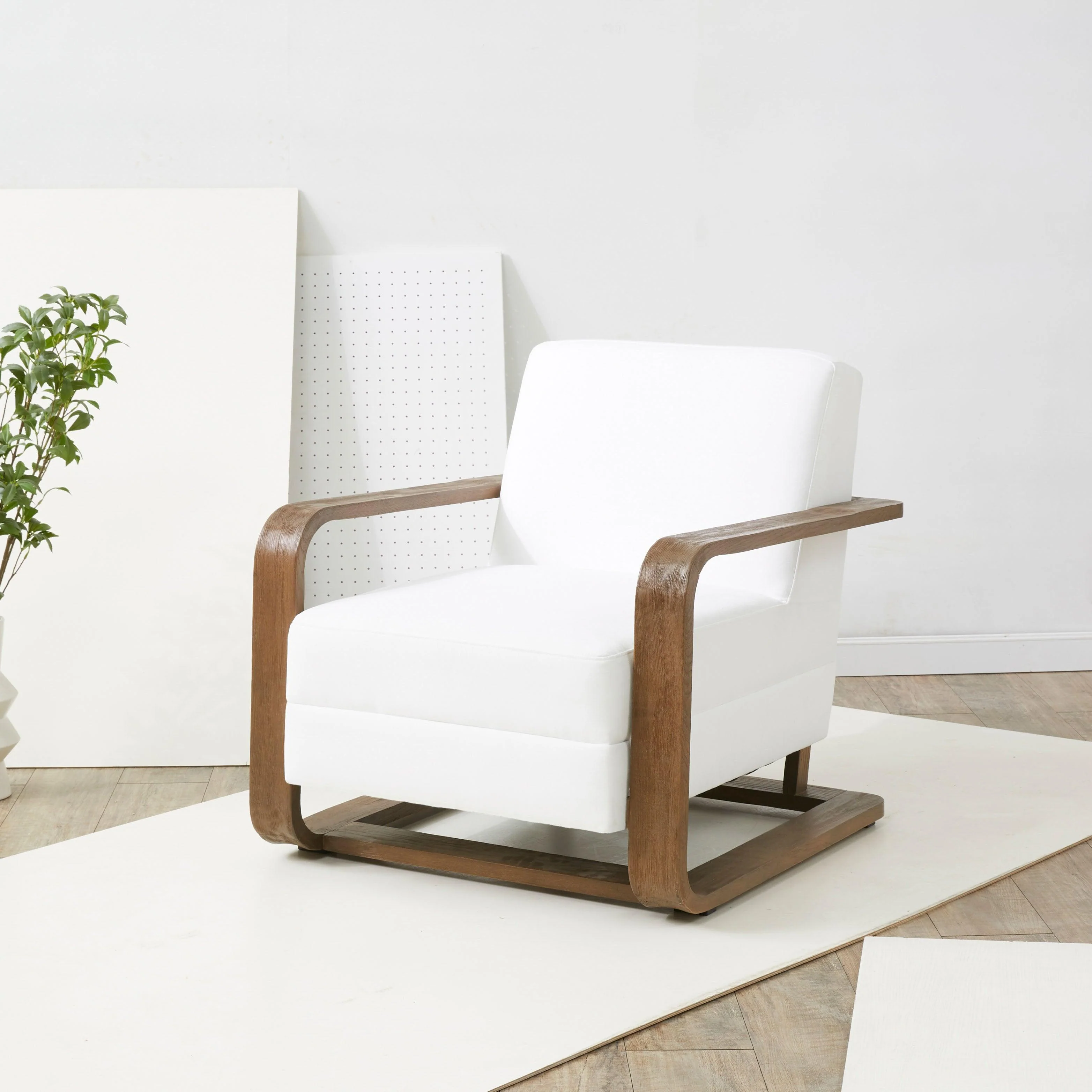 JAYSHAW WOOD FRAME ACCENT CHAIR - Frankwebs