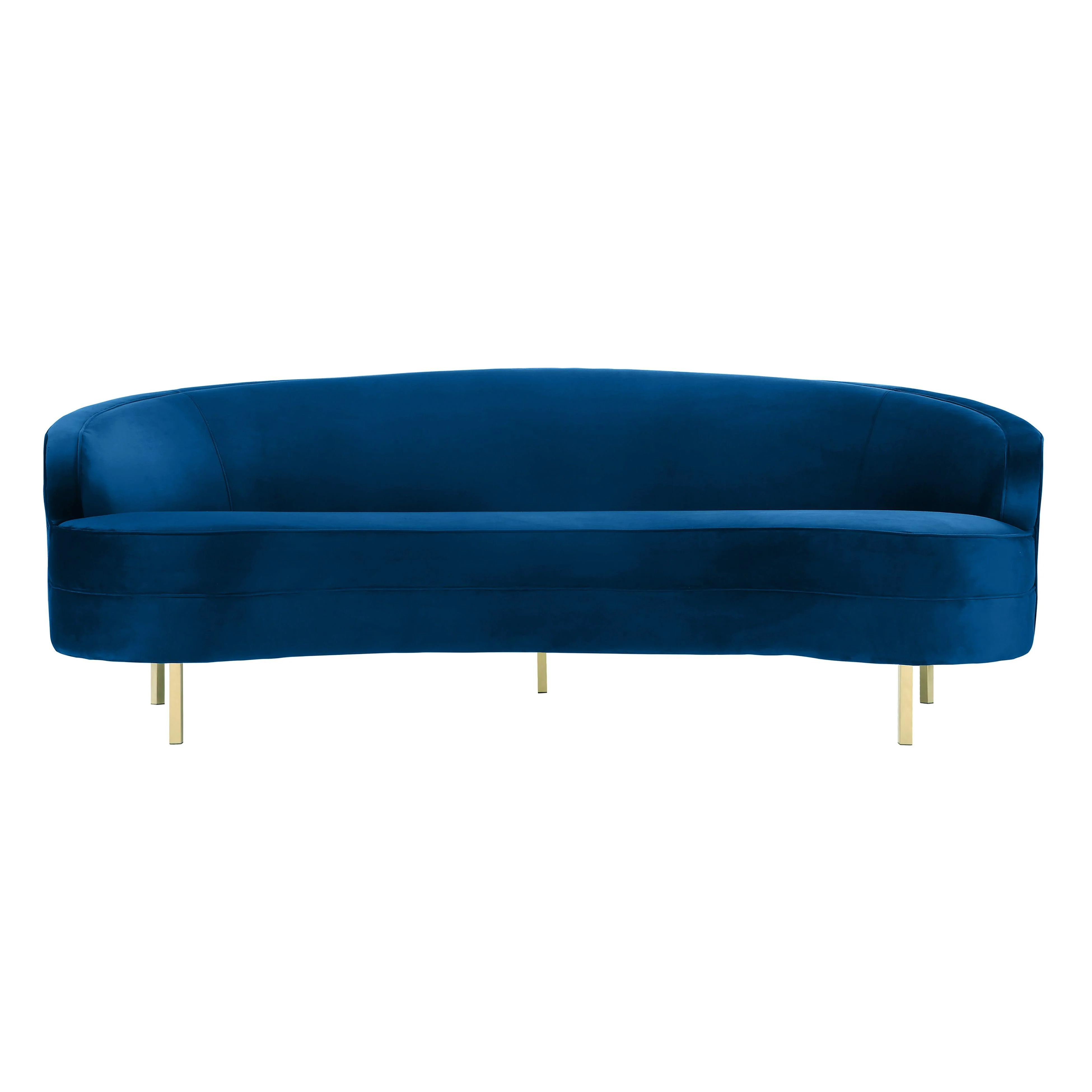 Baila Navy Velvet Sofa - Frankwebs