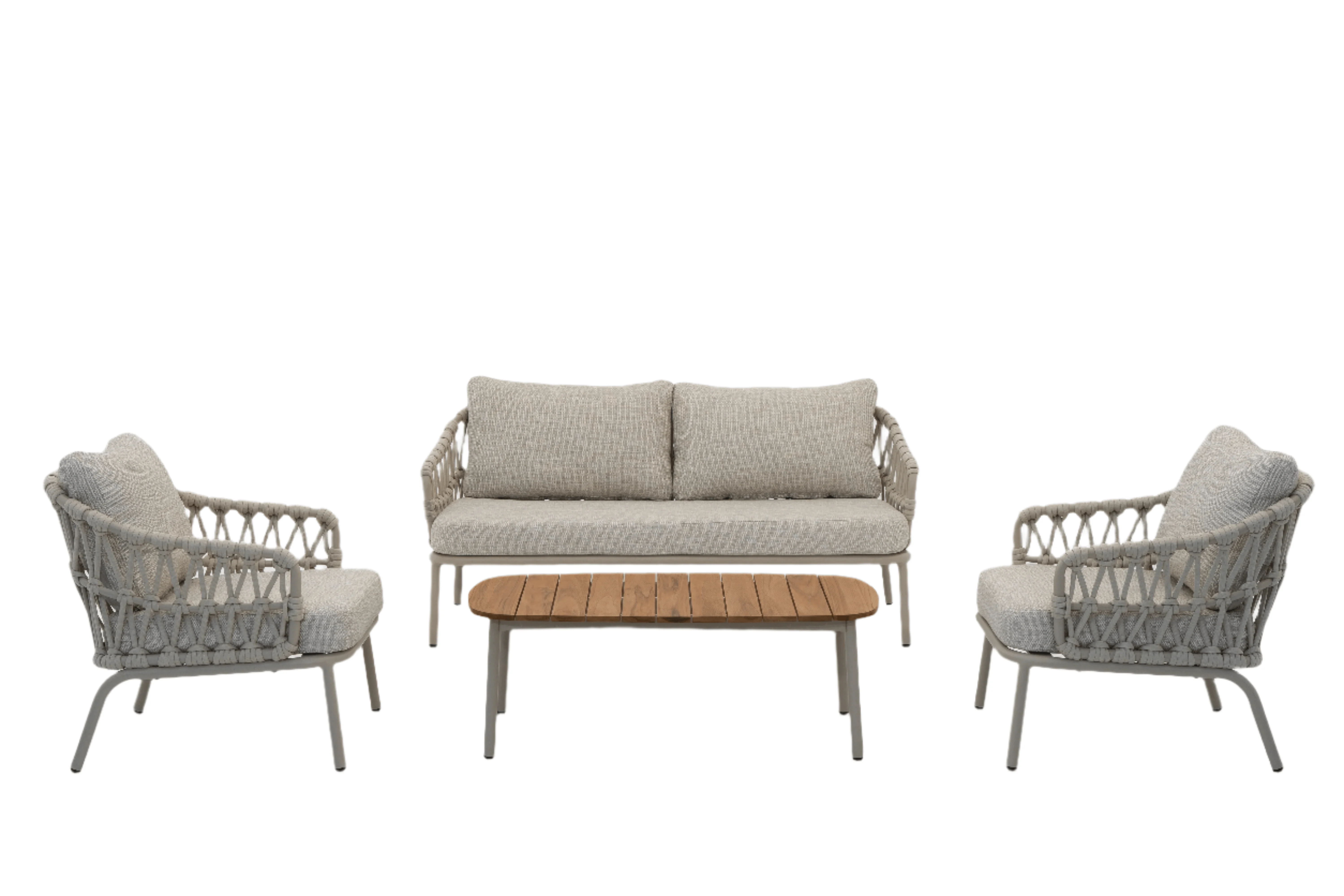 TERRAZZA 4 pcs set ( 1 Loveseat, 2 Lounge Chair, 1 Coffee table ) - Frankwebs