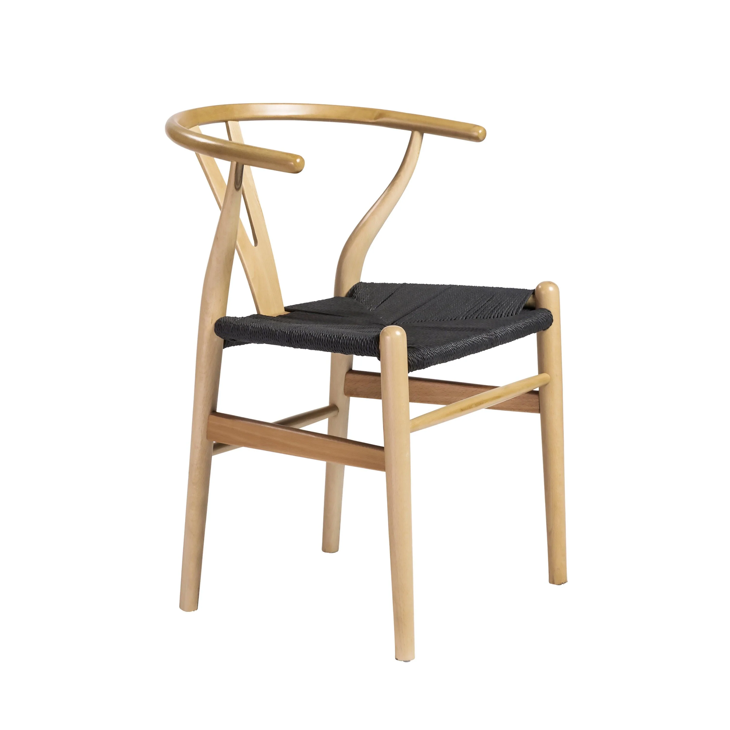 Evelina Side Chair with Stained Framed and Rush Seat - Set of 2 - Frankwebs