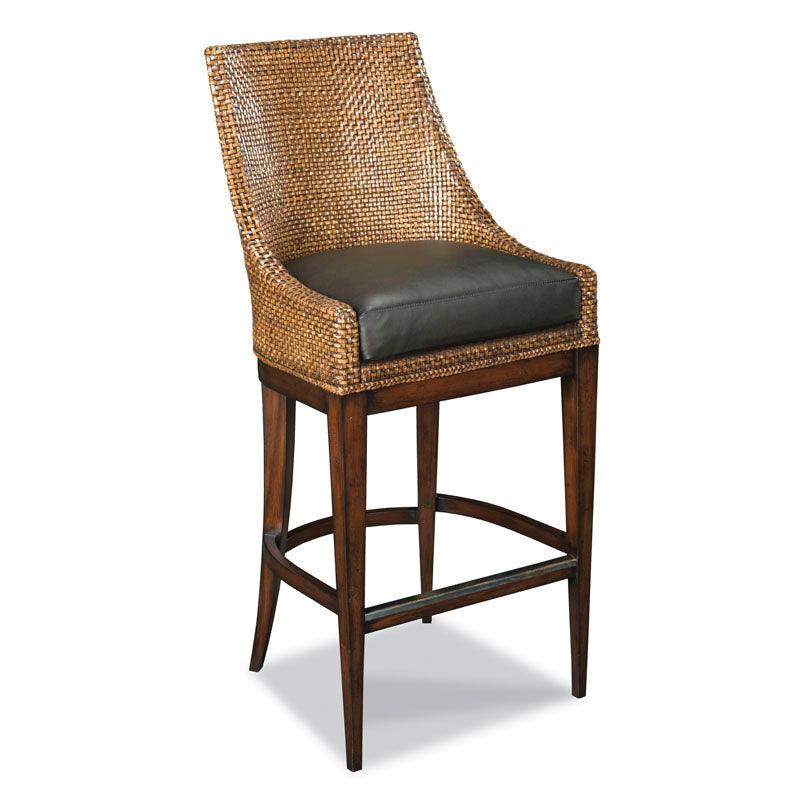 Woven Leather Counter Stool - Frankwebs