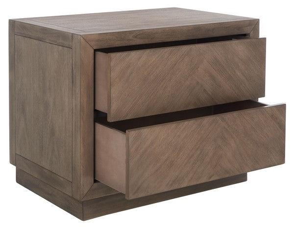 STEVE 2 DRAWER WOOD NIGHTSTAND - Frankwebs
