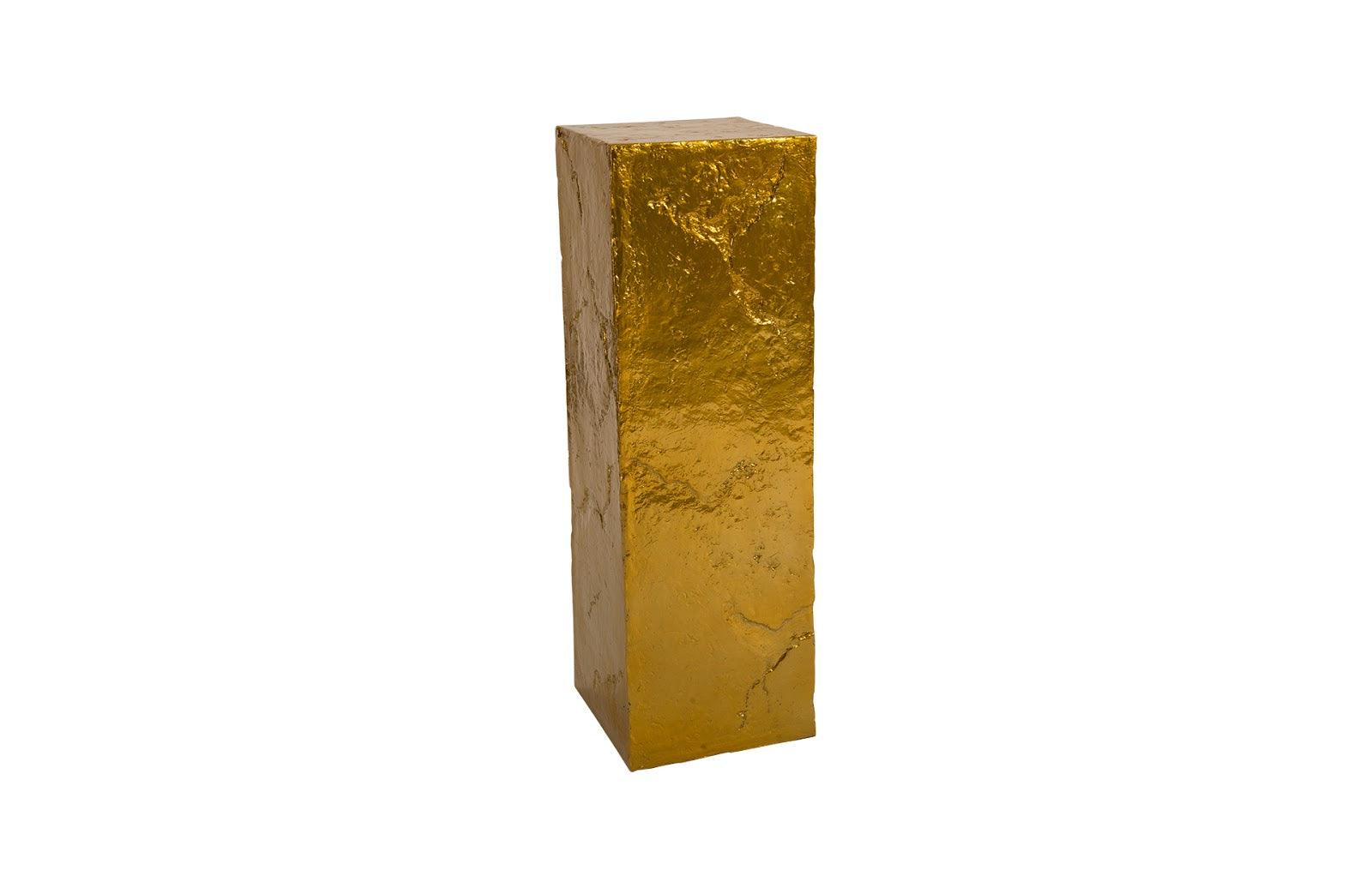 Slate Pedestal, Large, Liquid Gold - Frankwebs