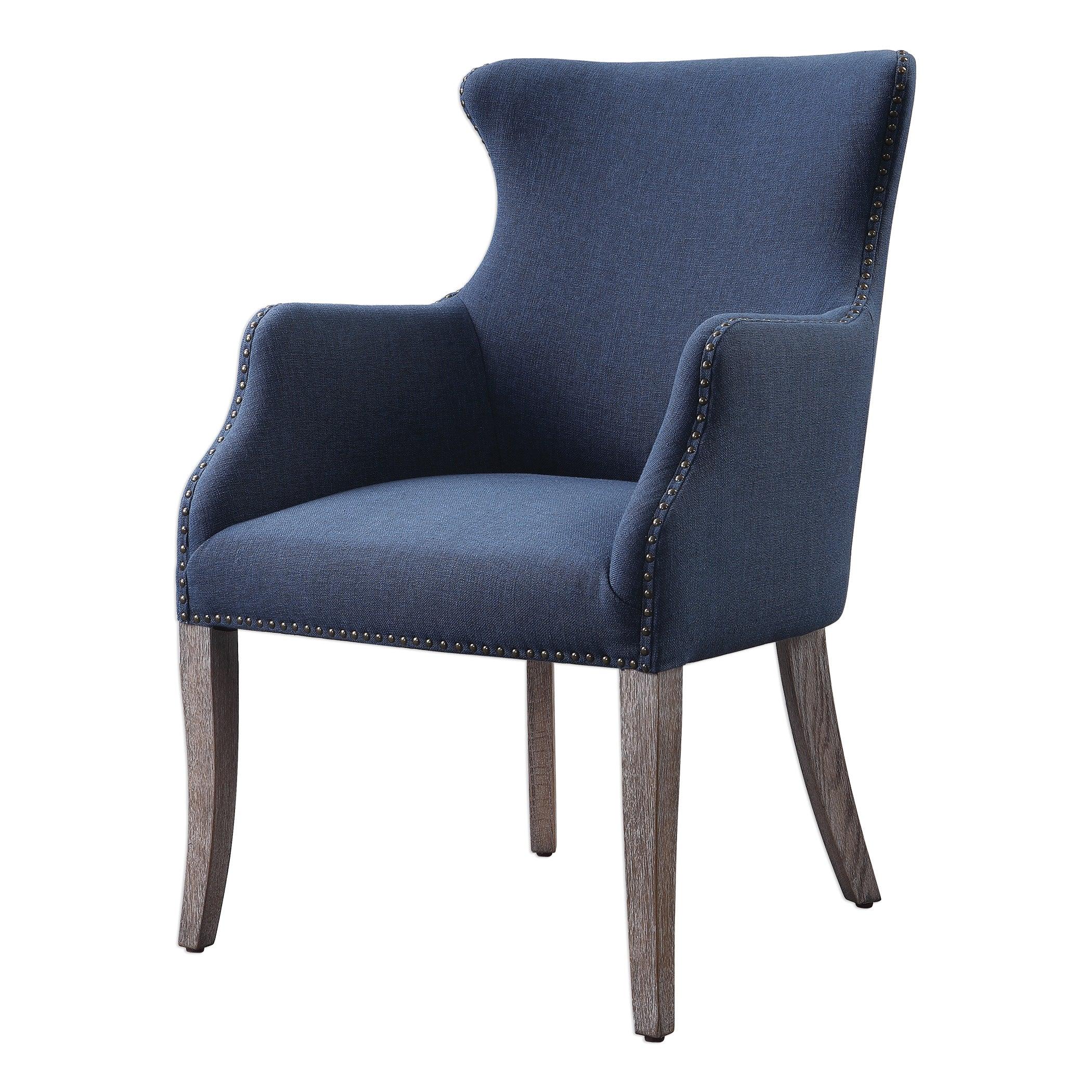 Yareena Blue Wing Chair - Frankwebs