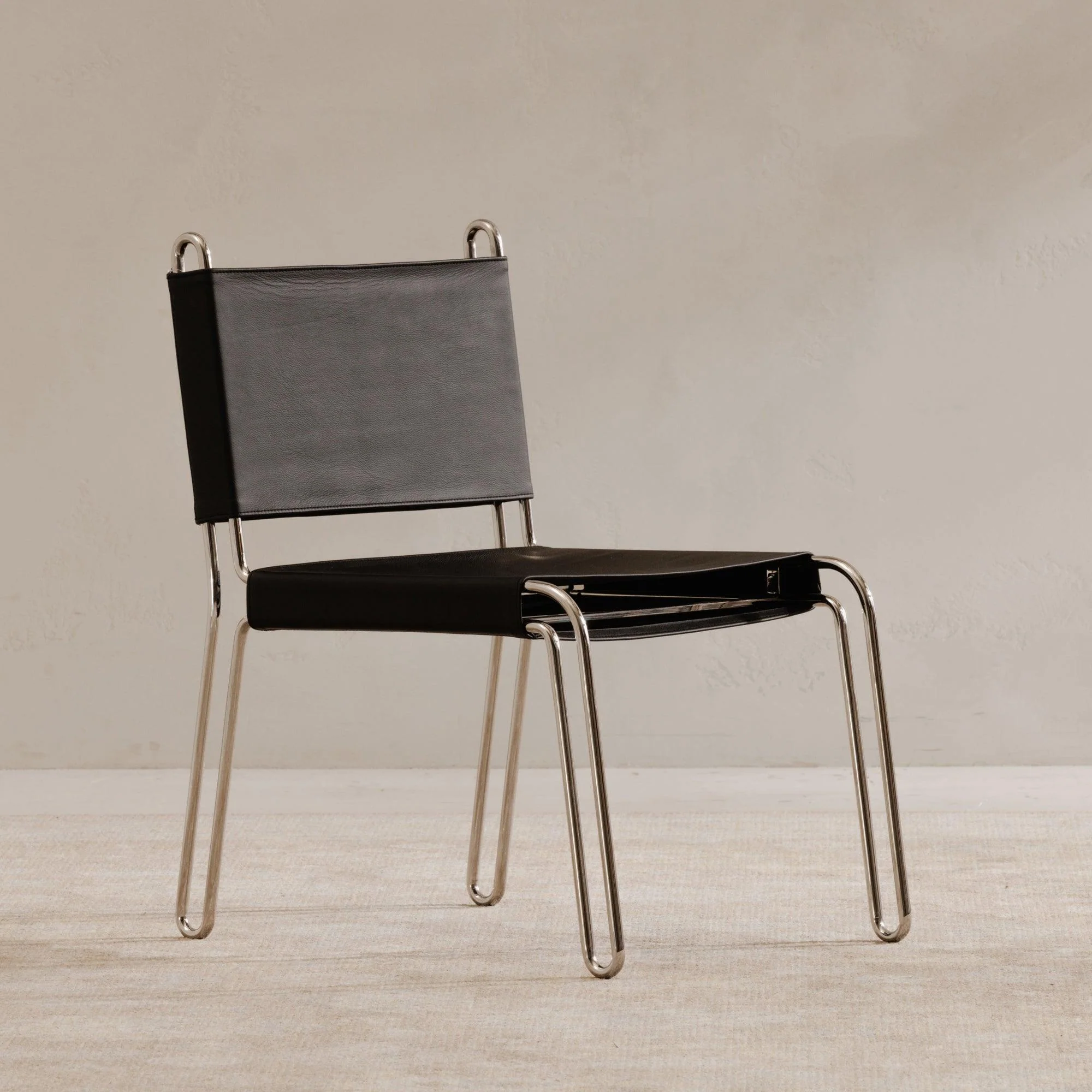 Petra Leather Accent Chair Black - Frankwebs