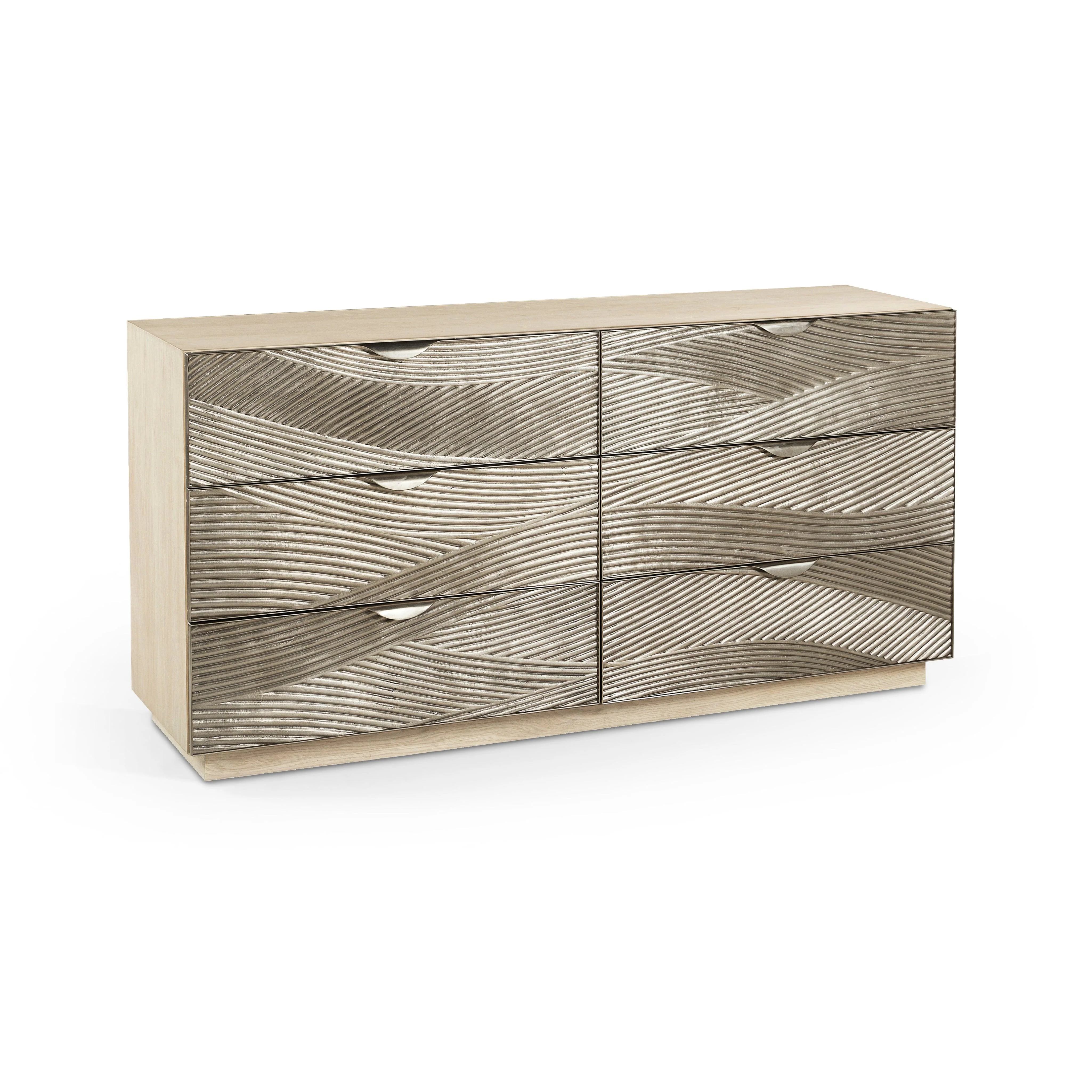 Water Capillary Cast Metal Texture Double Dresser - Frankwebs