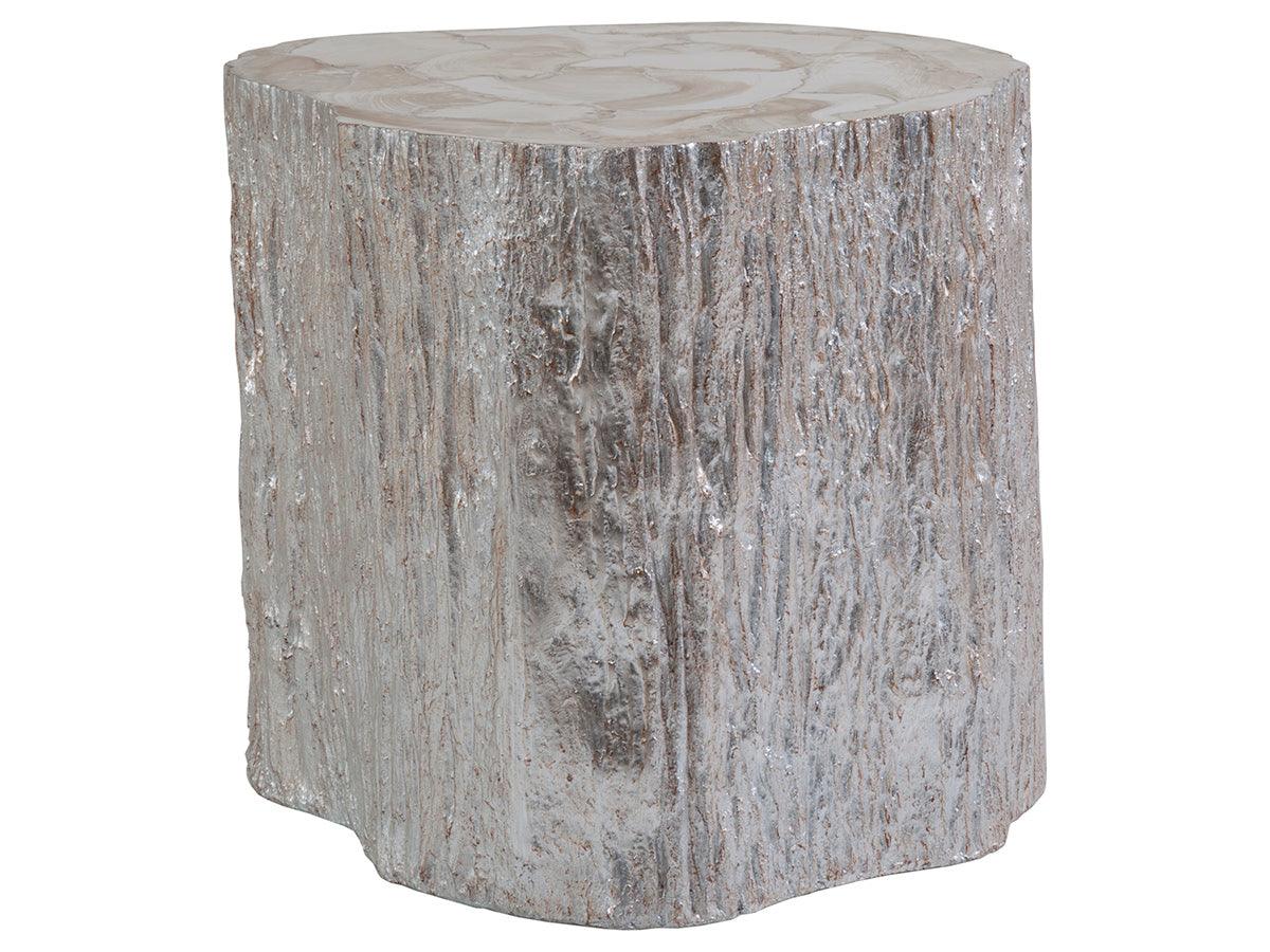 Signature Designs Trunk Segment Side Table - Silver Leaf - Frankwebs