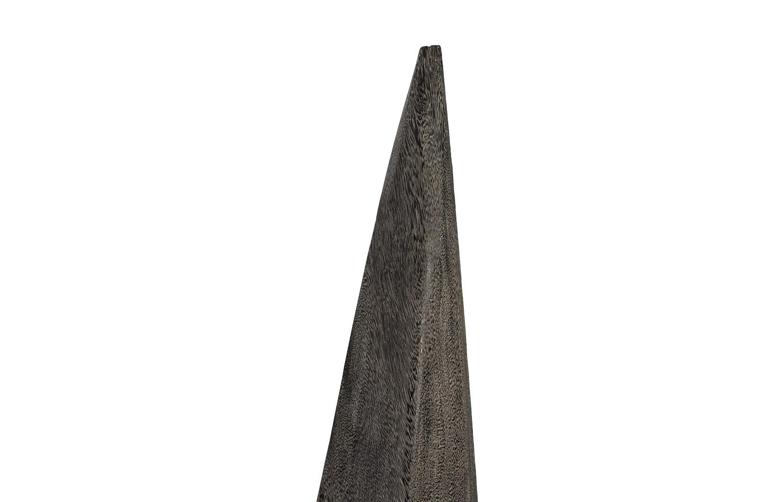 Shark Tooth Sculpture, Large, Gray Stone Finish - Frankwebs