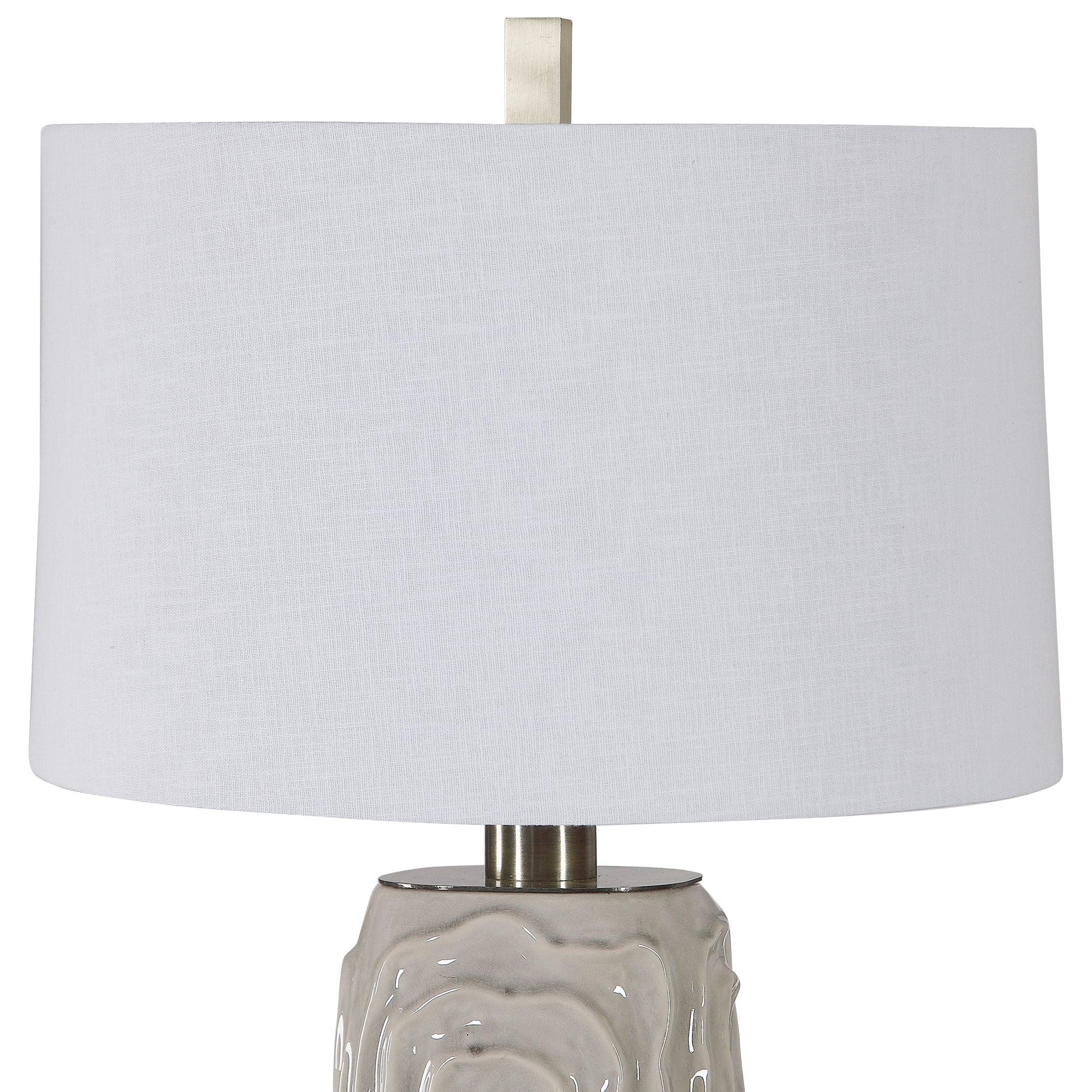 ZADE WARM GRAY TABLE LAMP - Frankwebs