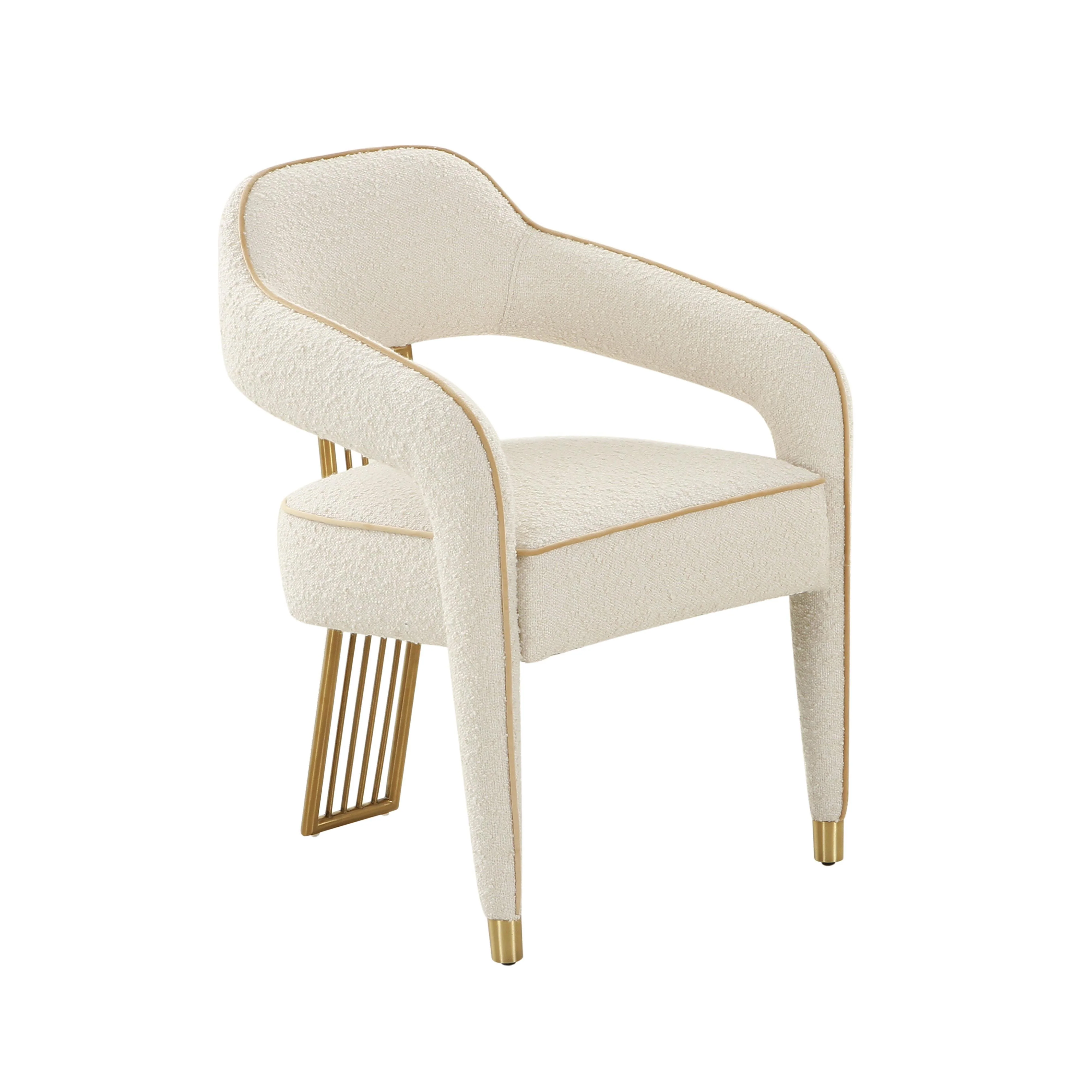 Corralis Cream Boucle Dining Chair - Frankwebs