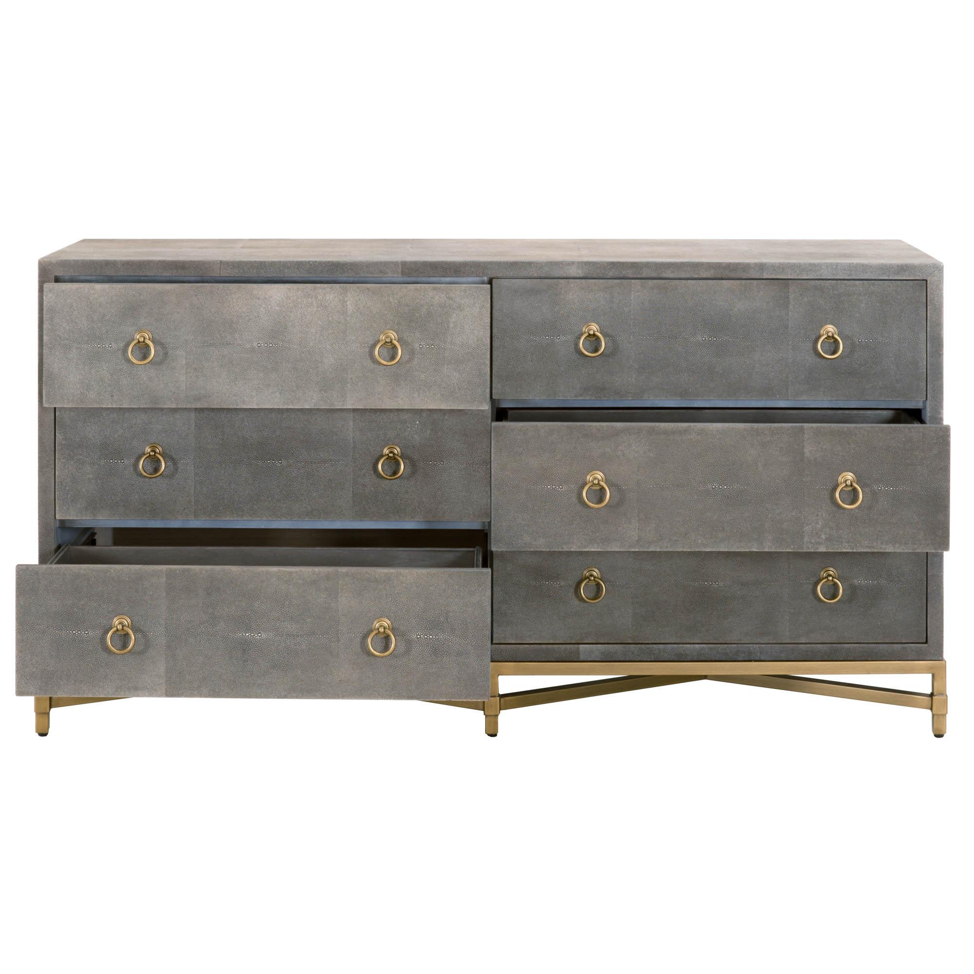 Strand Shagreen 6-Drawer Double Dresser - Frankwebs