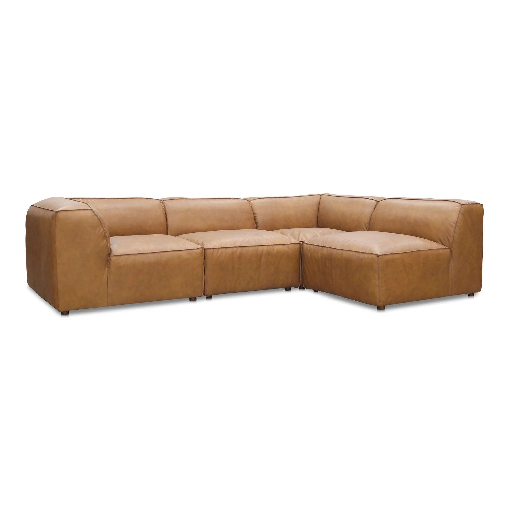 Form Signature Modular Sectional Sonoran Tan Leather - Frankwebs