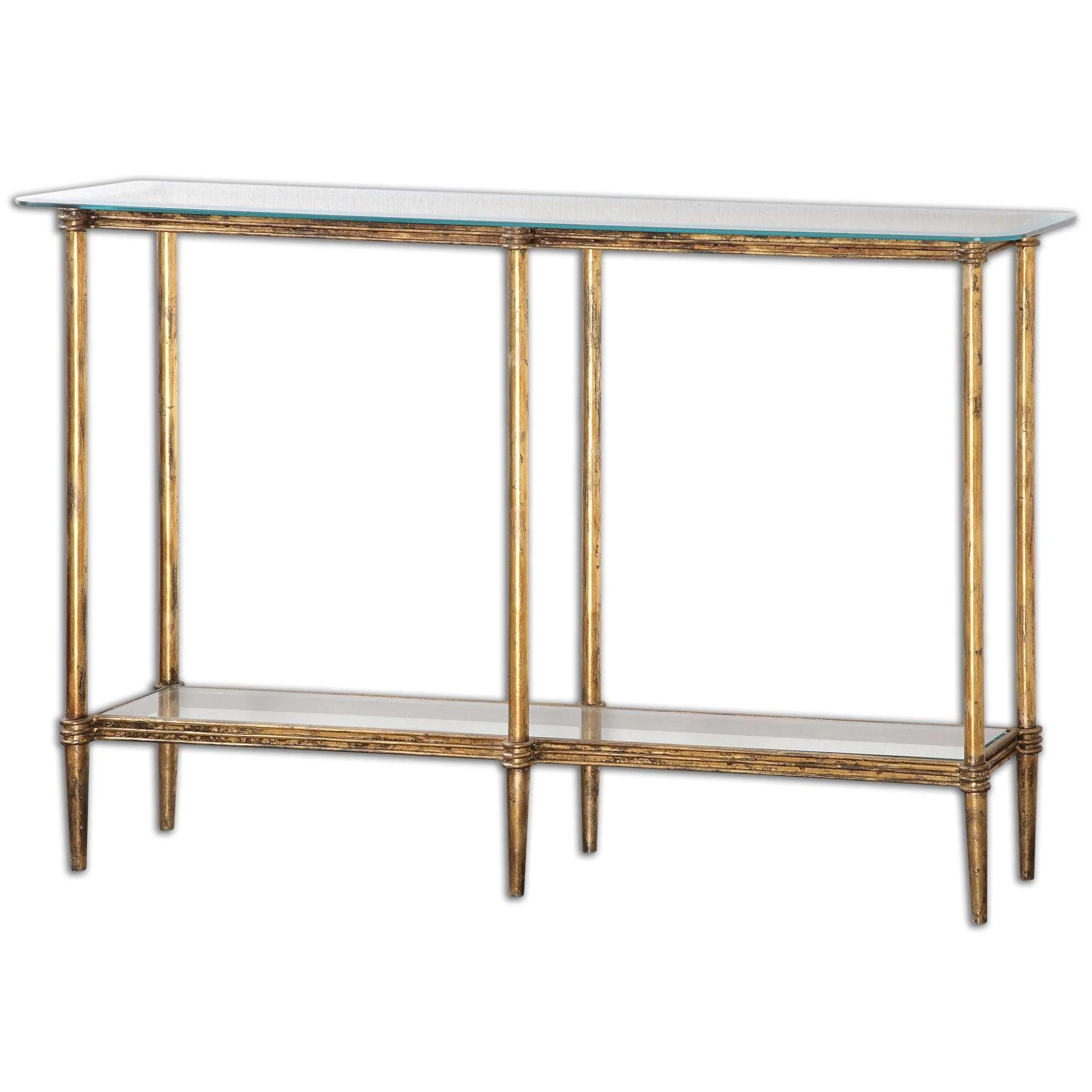 ELENIO GLASS CONSOLE TABLE - Frankwebs