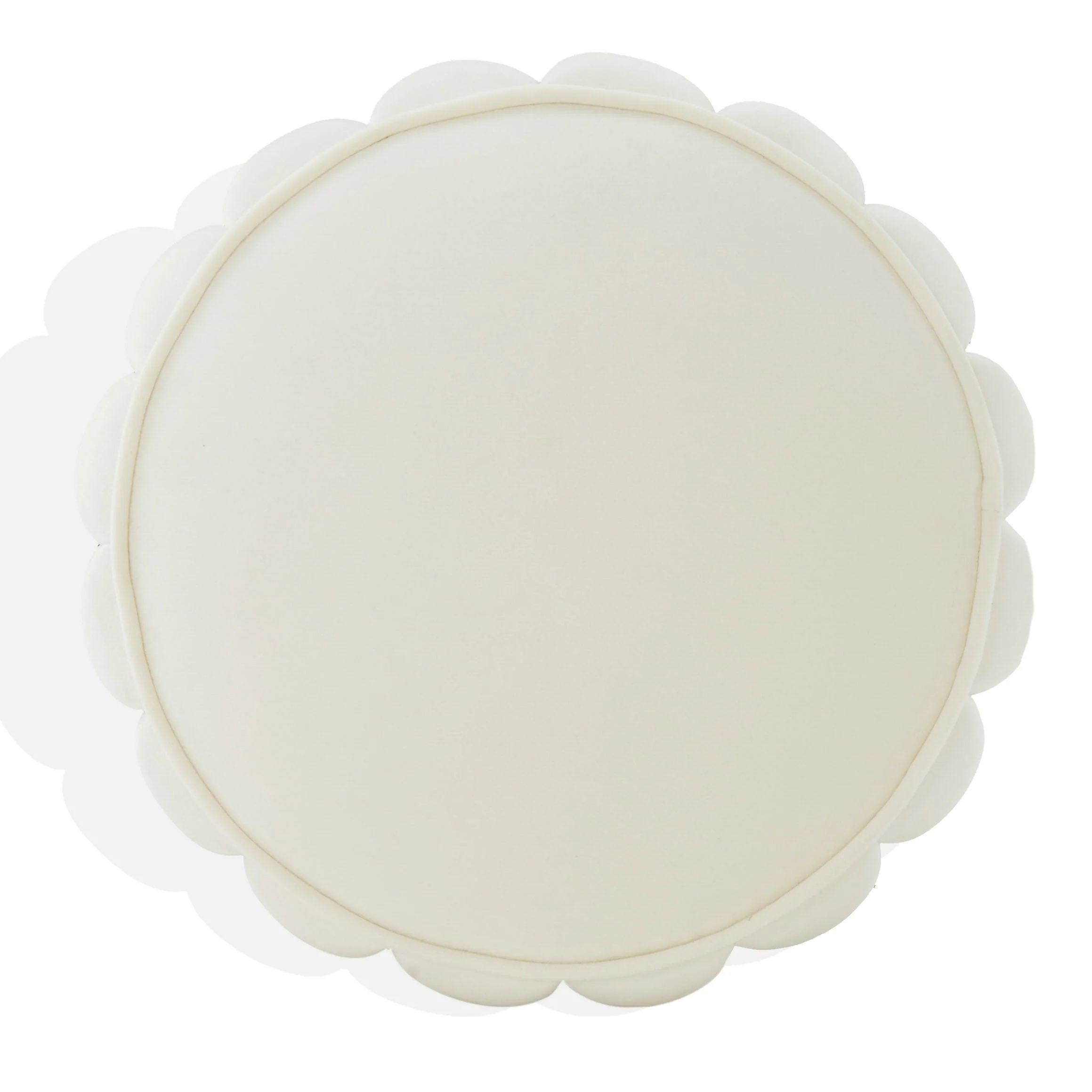 SHERRIE ROUND CHANNEL TUFTED OTTOMAN - Frankwebs