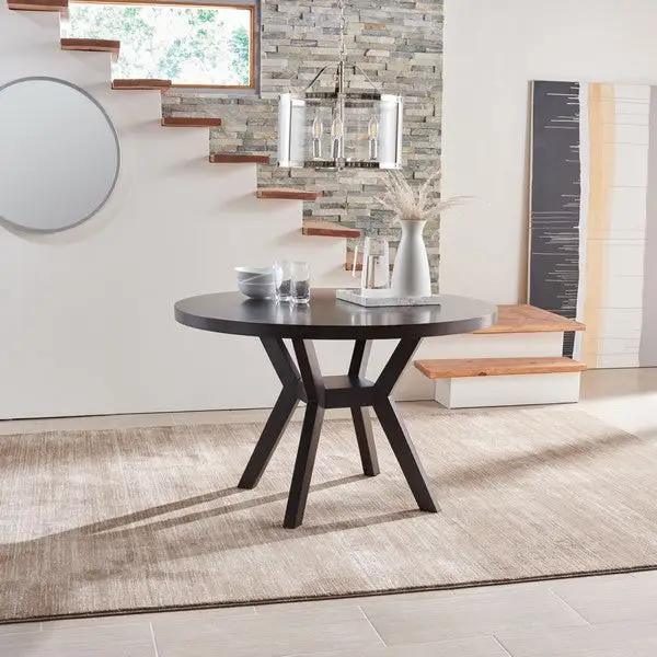 LUIS ROUND WOOD DINING TABLE - Frankwebs