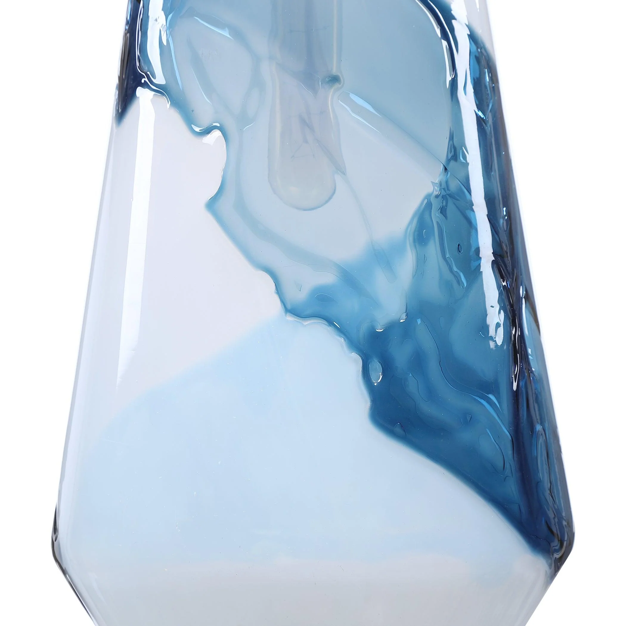 WINDSWEPT BLUE & WHITE 1 LIGHT MINI PENDANT - Frankwebs