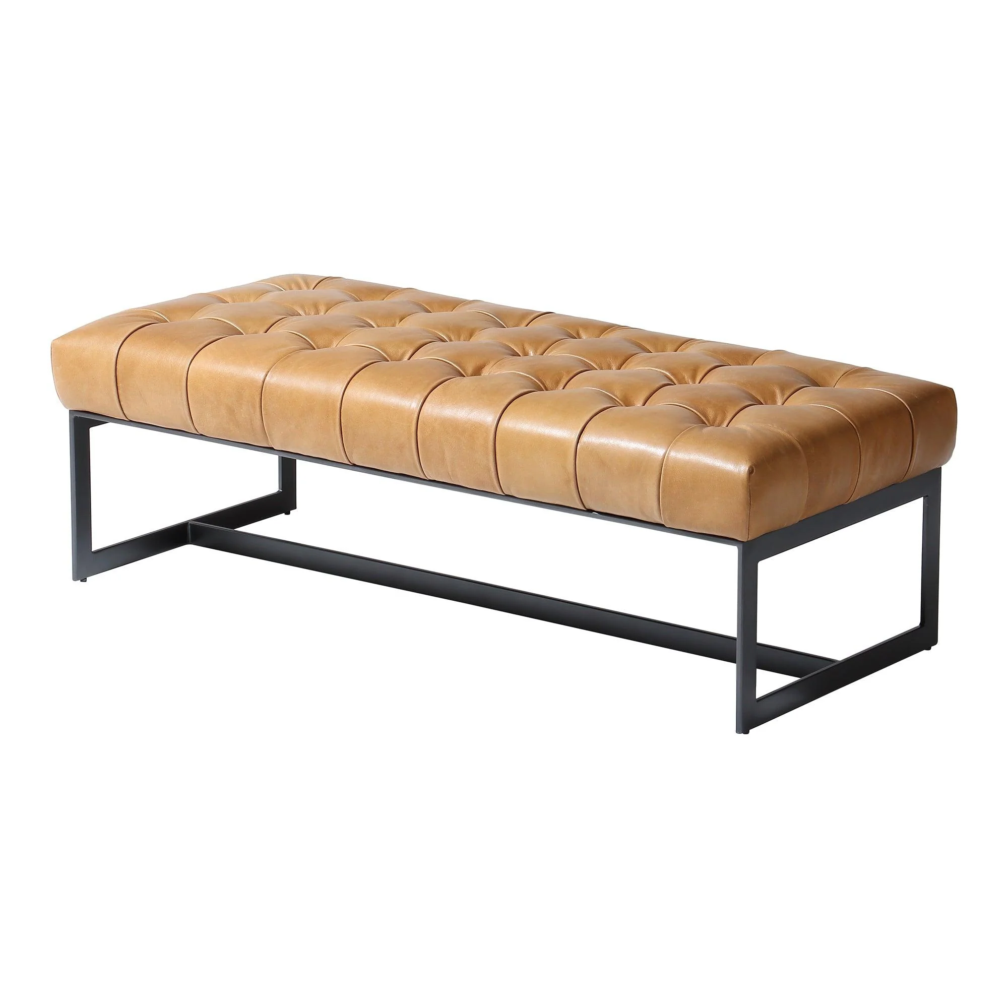 Wyatt Leather Bench Tan - Frankwebs