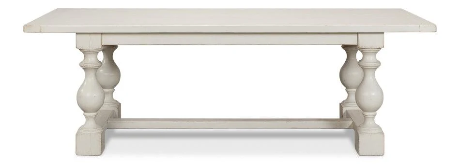 Owen Dining Table - Antique White - Frankwebs