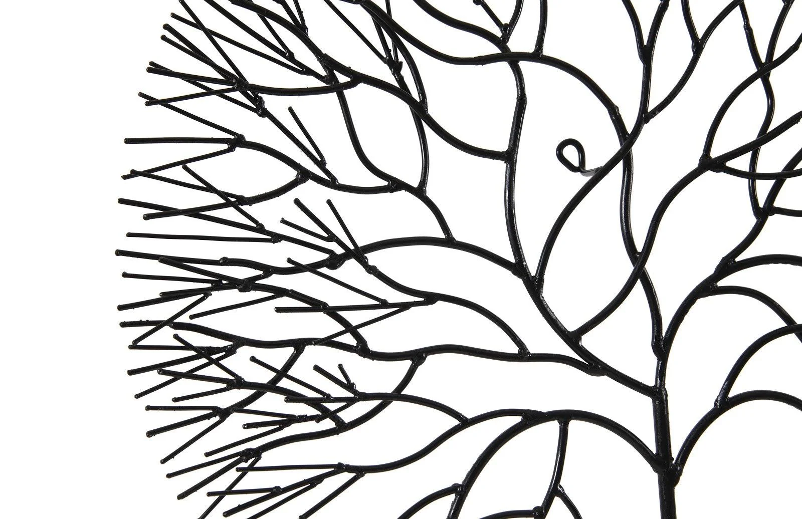 Wire Tree Wall Art, Medium, Circle, Metal, Black - Frankwebs