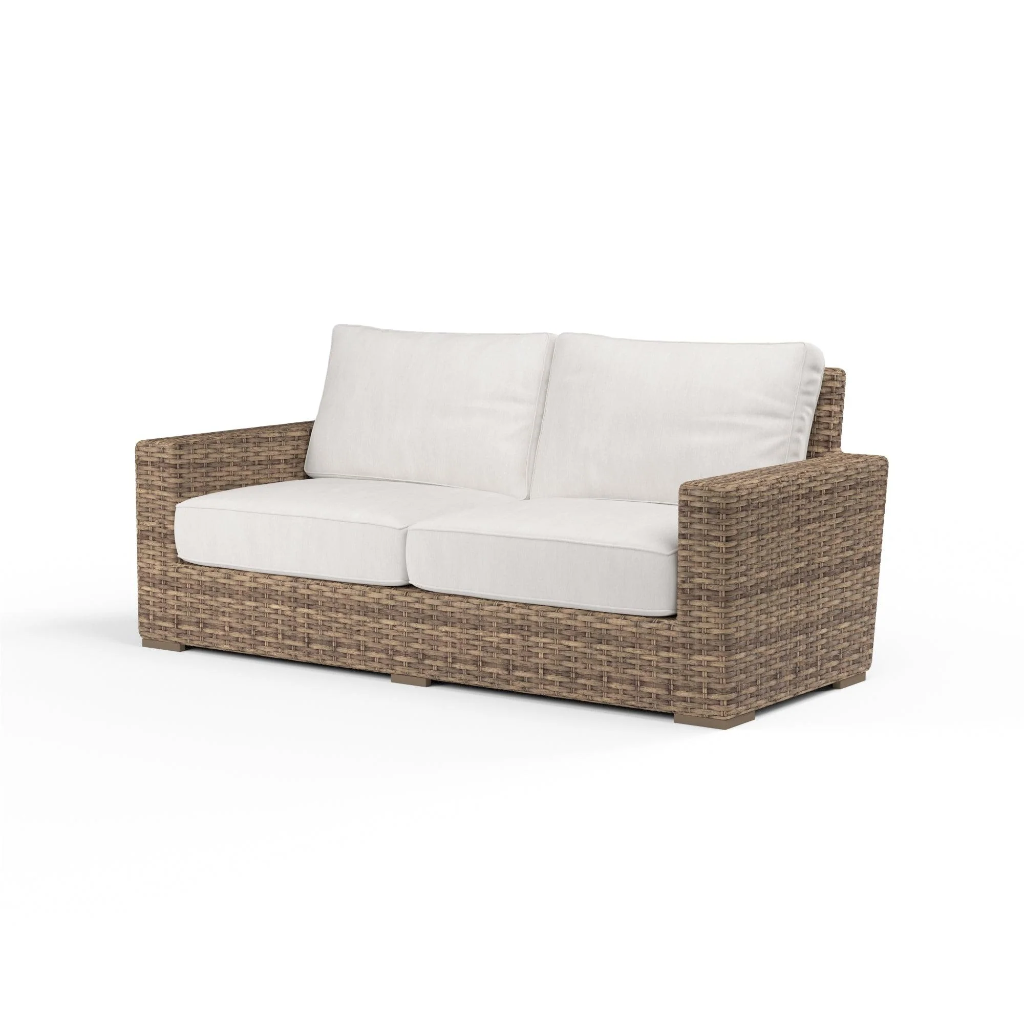 Havana Loveseat in Canvas Flax w/ Self Welt - Frankwebs